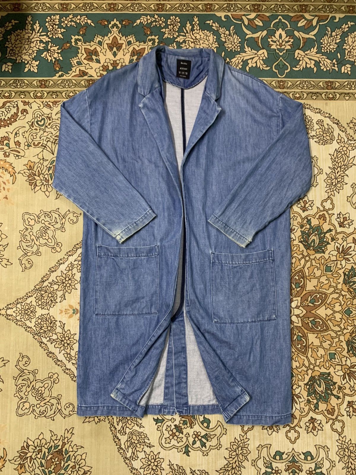 Bershka BERSHKA LONG JACKET DENIM Size US M / EU 48-50 / 2 - 2 Thumbnail