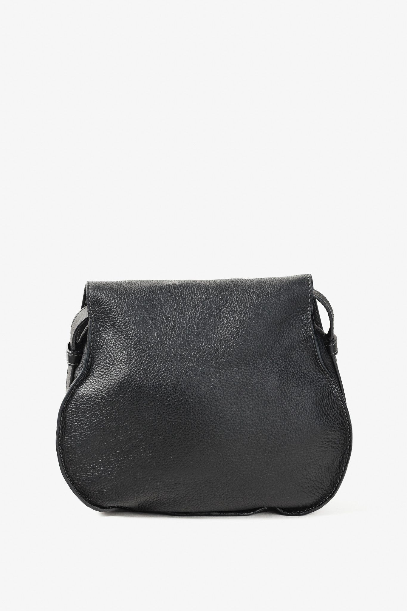 Chloe Chloe Marcie Leather Topstitch Cross-Body Saddle Bag Size ONE SIZE - 4 Thumbnail