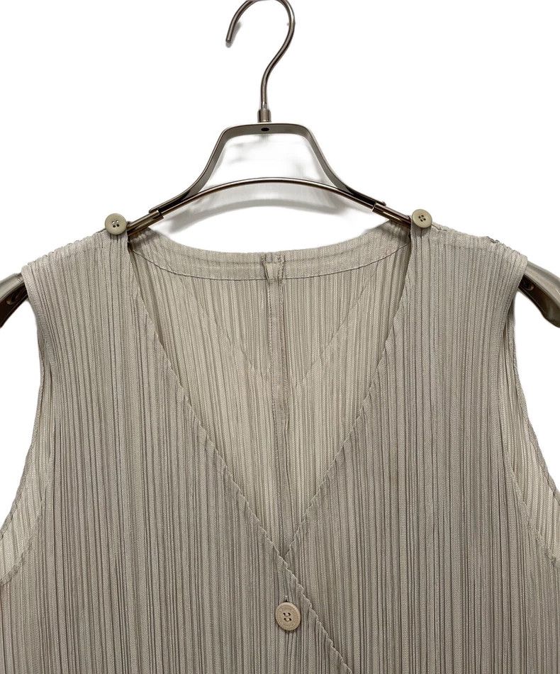 Issey Miyake Issey Miyake size:4 Grey pleated and deformed vest Size S / US 4 / IT 40 - 6 Thumbnail