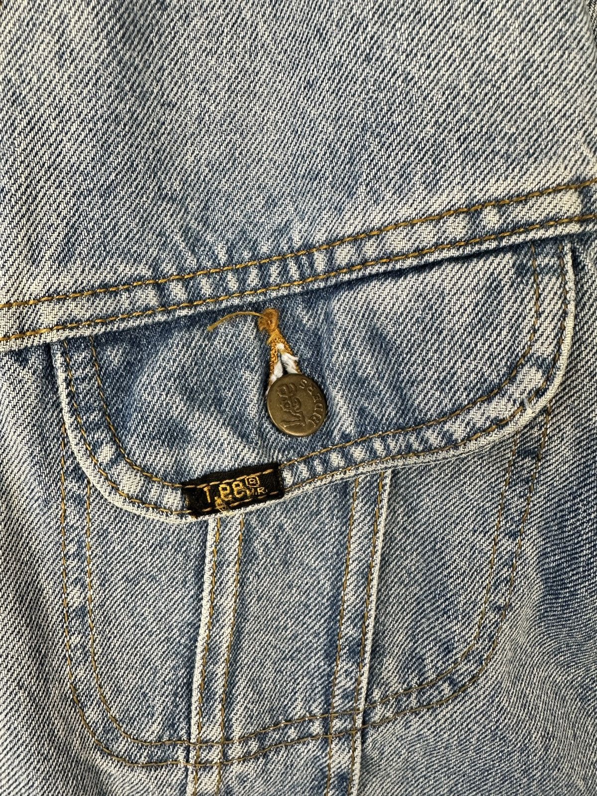 Lee Lee Rider Denim Jacket Size L Light Wash Acid Washed Trucker Size US L / EU 52-54 / 3 - 7 Thumbnail