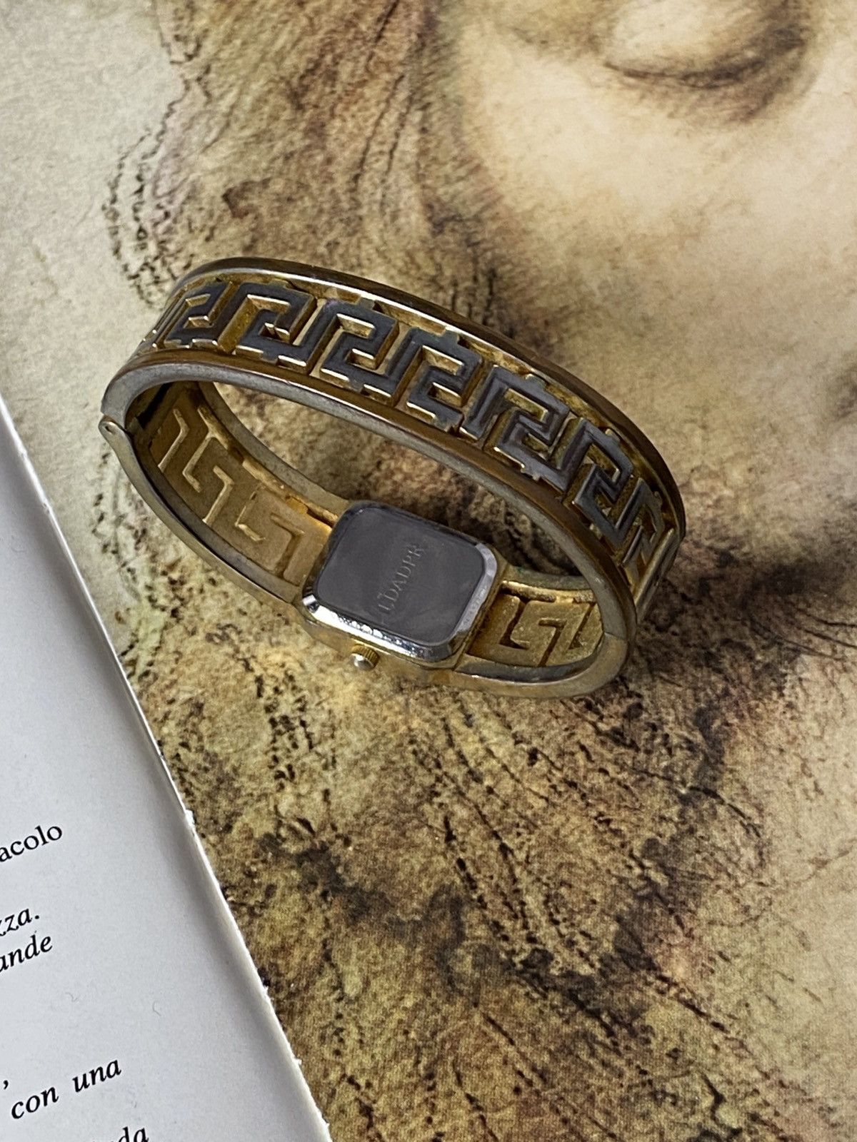 Hysteric Glamour Vintage Greek Key Bangle Watch Retro Futuristic Size ONE SIZE - 5 Thumbnail