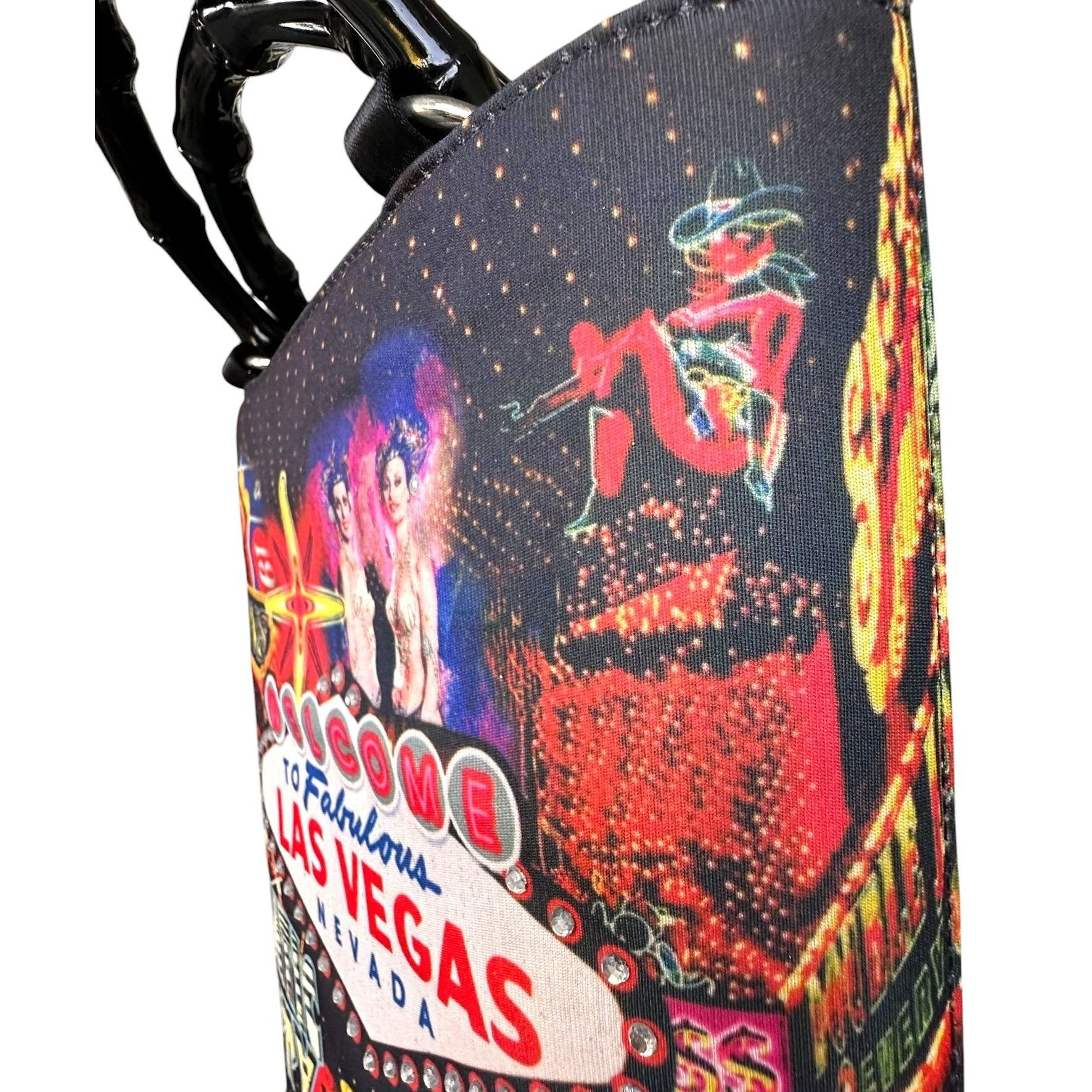 Vintage ViTG Las Vegas Purse Tote Bag Atlantic City Black Jack Poker Size ONE SIZE - 8 Thumbnail