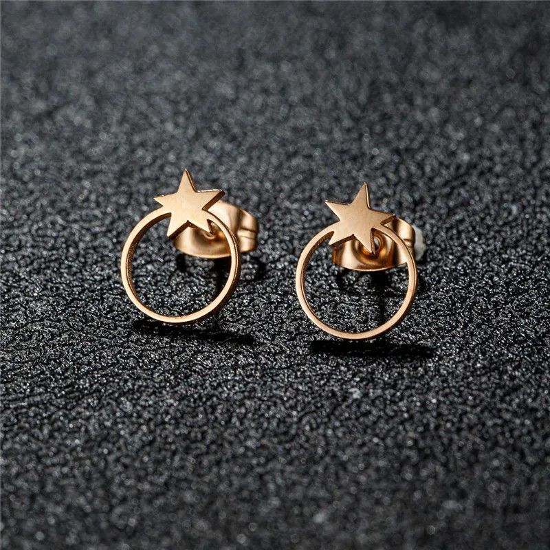 Jewelry Tiny Star Mini Stud Earrings Charm Earring Gift Size ONE SIZE - 1 Thumbnail