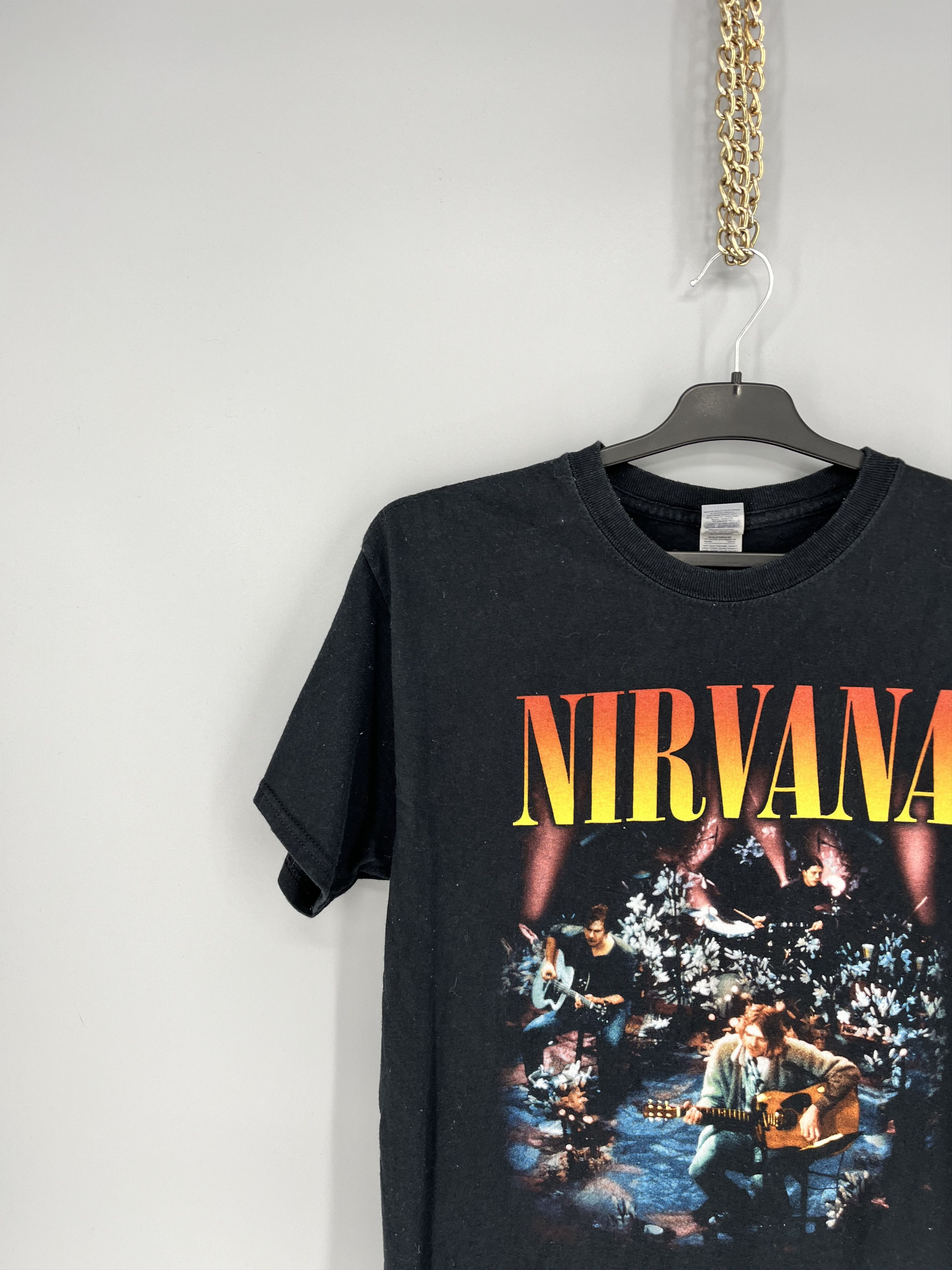 Band Tees × Vintage Vintage Y2K Nirvana Kurt Cobain Tee Print Band Tour Rock Size US M / EU 48-50 / 2 - 4 Thumbnail