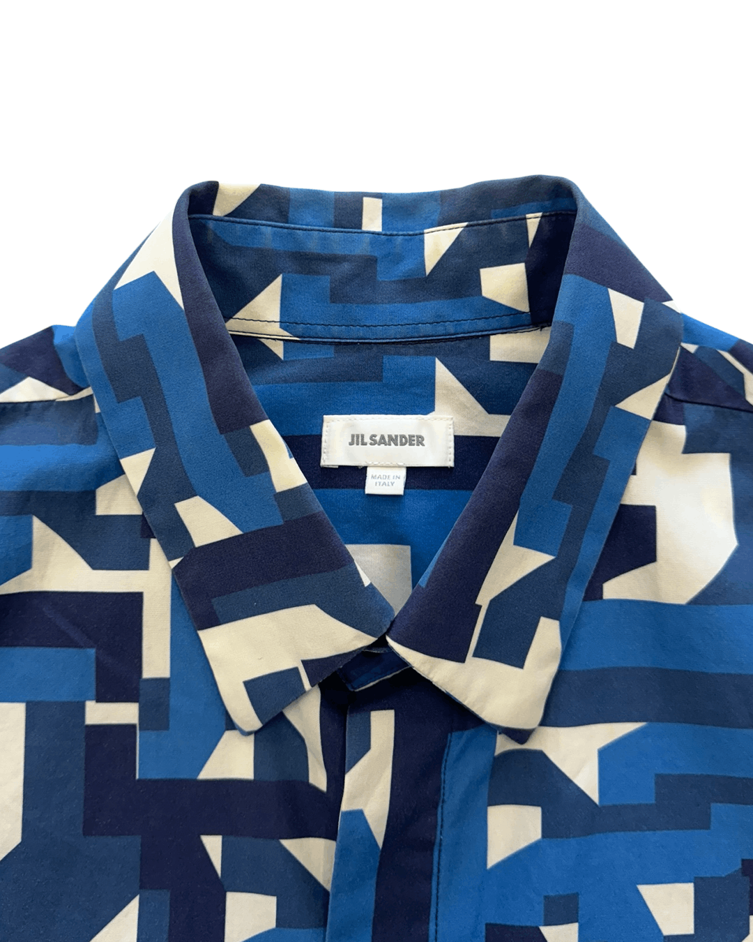 Jil Sander Jil Sander by Jil Sander SS13 Maze Printed Half Sleeve Shirt Size US M / EU 48-50 / 2 - 7 Thumbnail