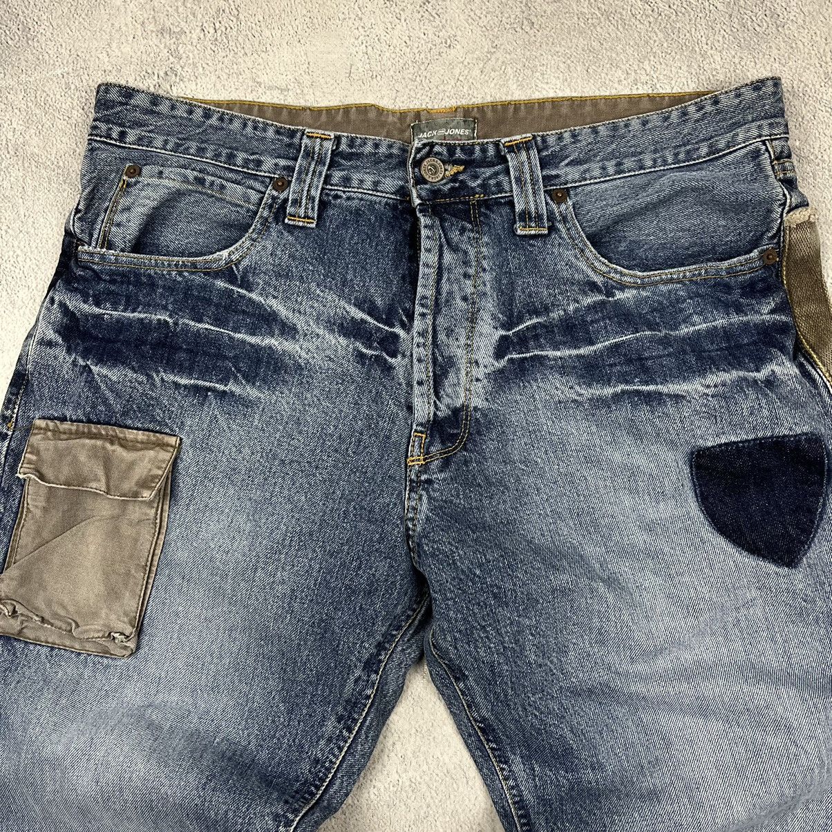 Vintage dirty distressed faded cargo baggy pants
