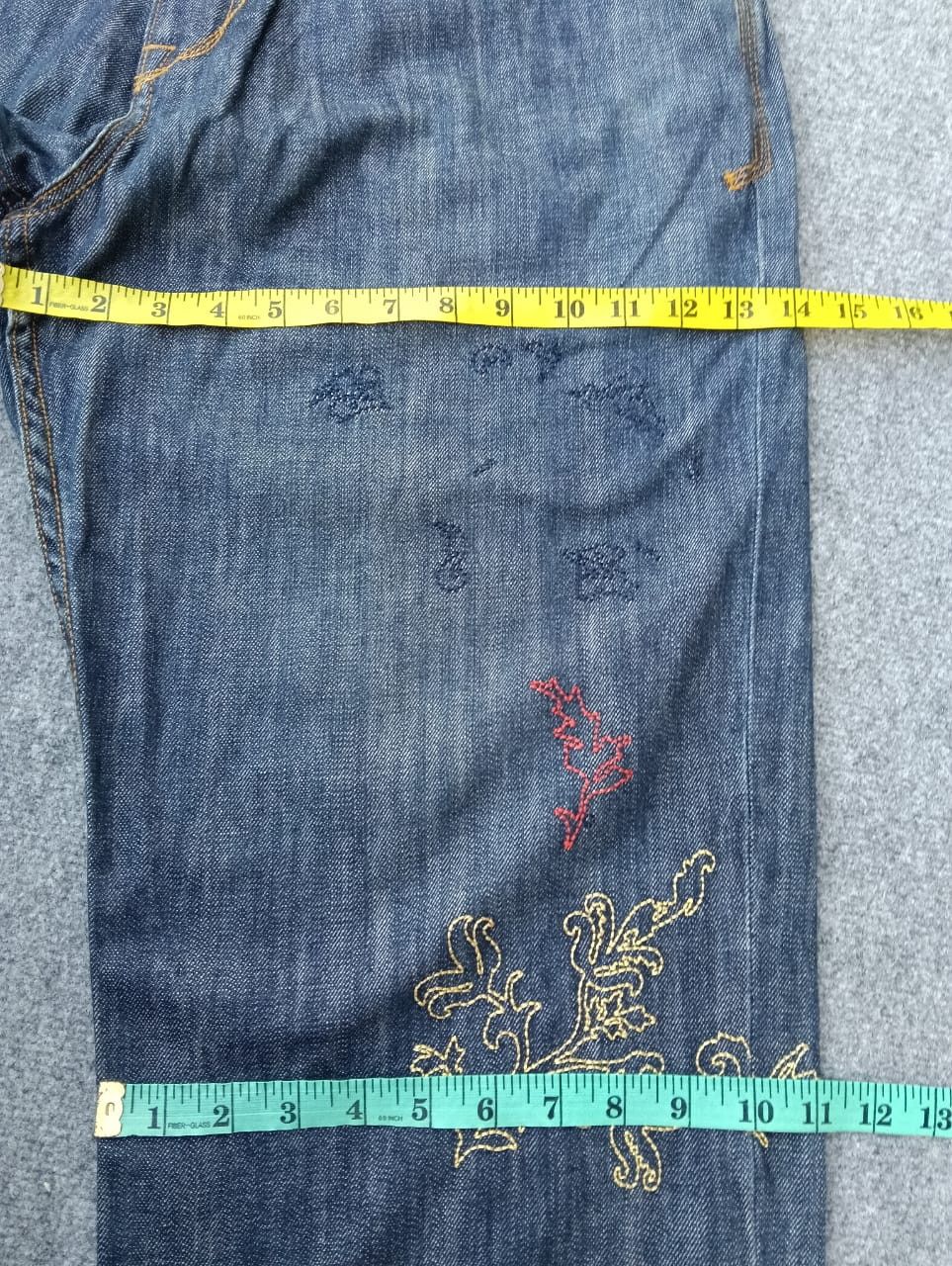 Rocawear Rocawear Y2K Baggy Denim Jeans with Multi-Color Embroidery Size US 34 / EU 50 - 5 Thumbnail