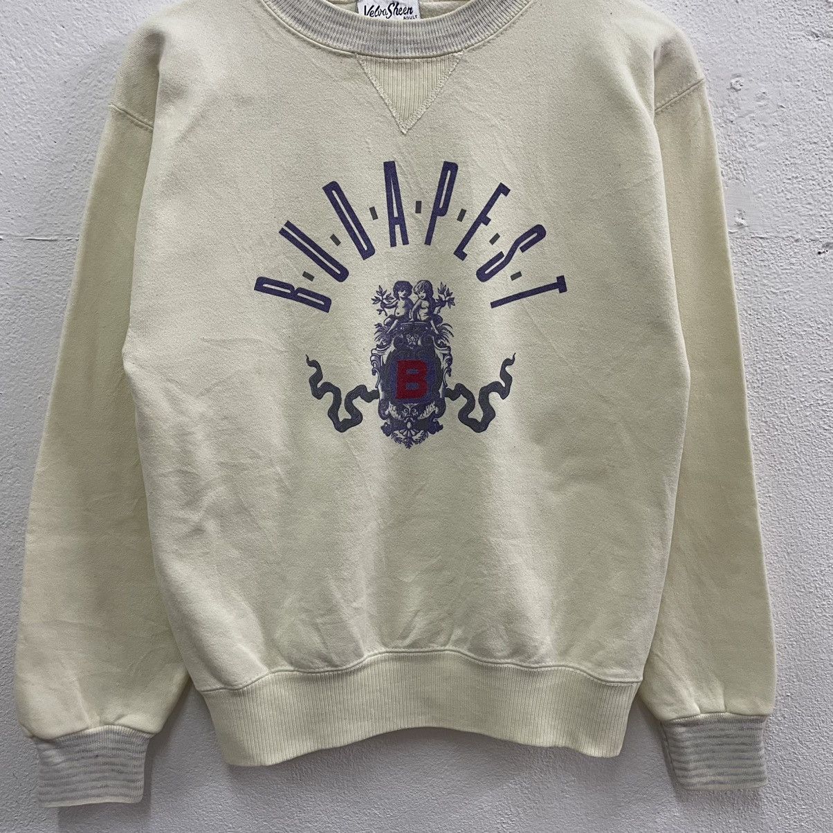 Velva Sheen × Vintage 🔥Vintage 90s Velva Sheen Budapest Big Logo Sweatshirts Size US S / EU 44-46 / 1 - 5 Thumbnail