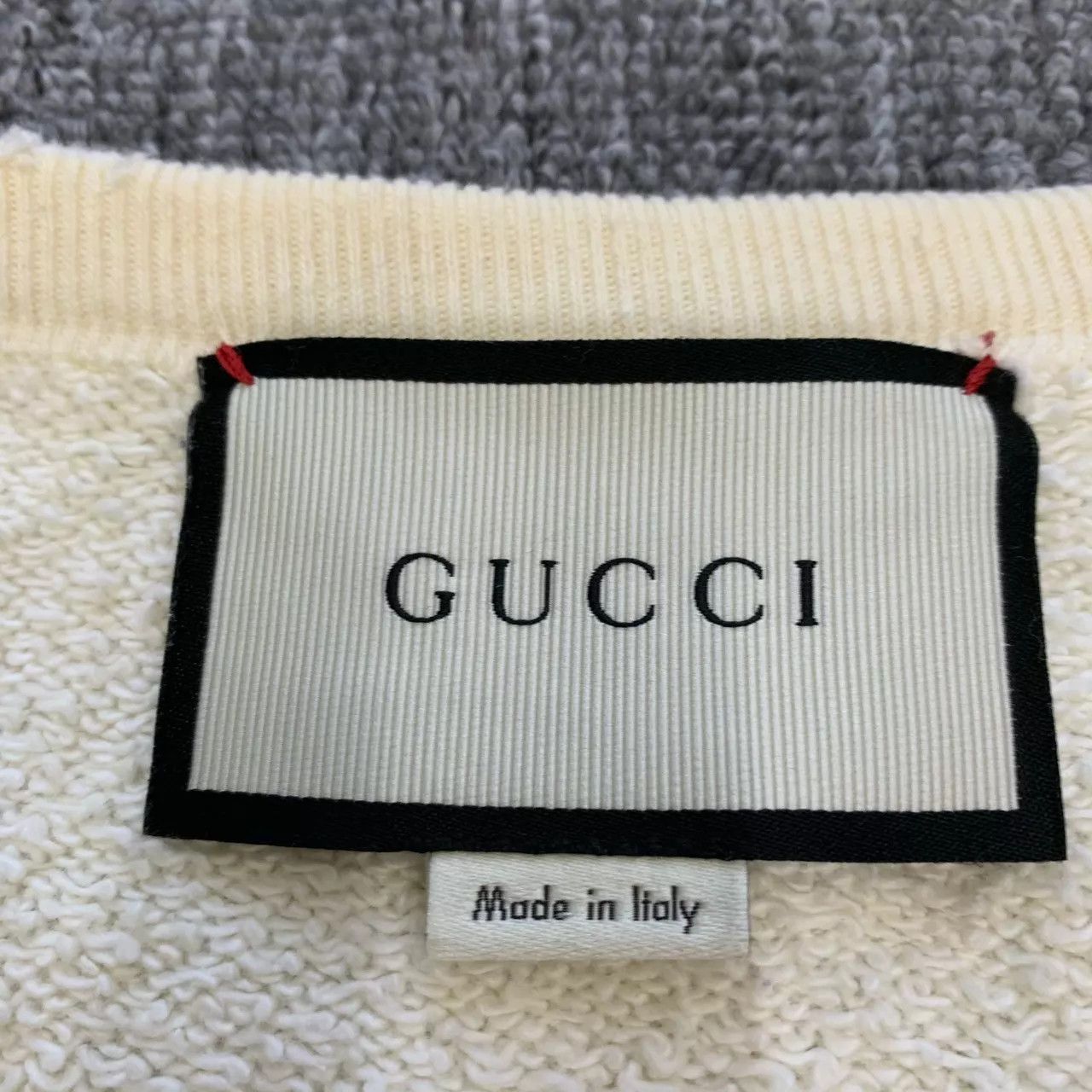 Gucci Gucci Off-White Double G Distressed Sweatshirt Size US L / EU 52-54 / 3 - 4 Thumbnail