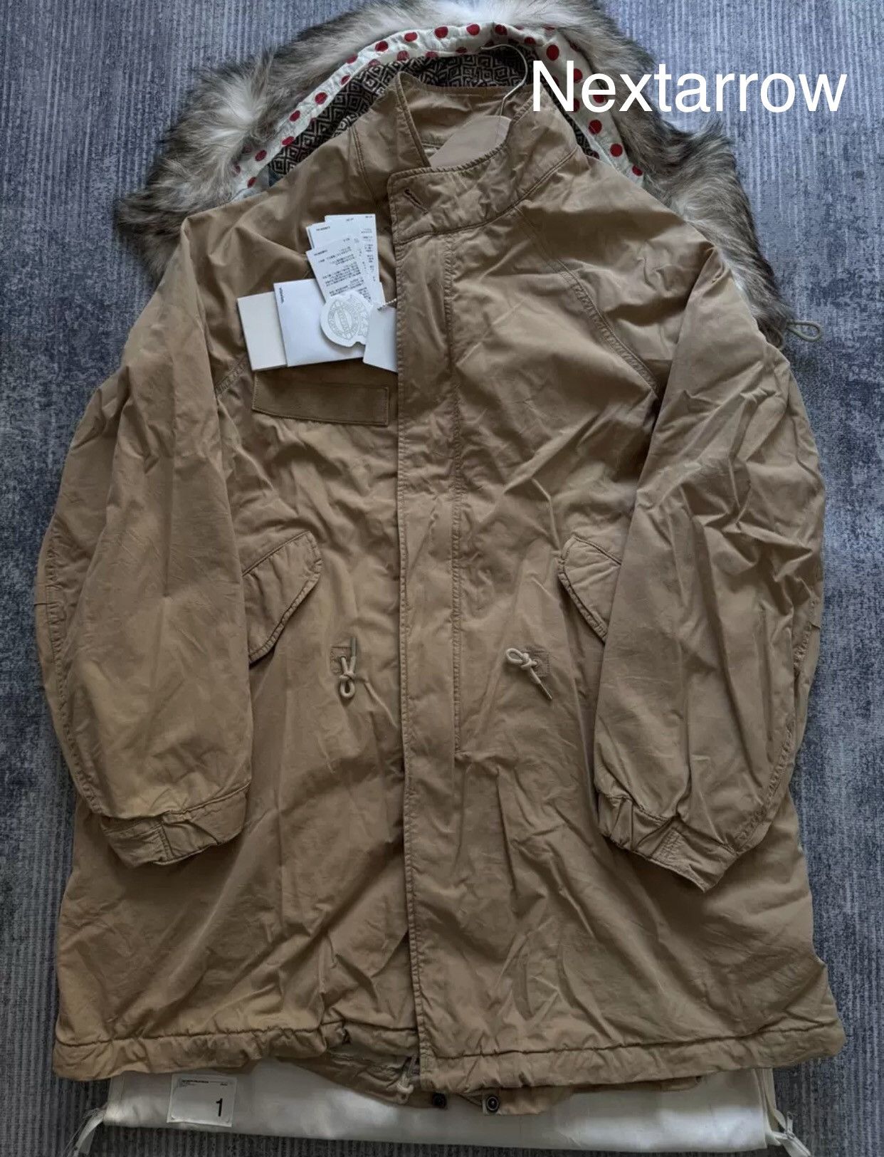Visvim VISVIM 19SS SIX-FIVE FISHTAIL PARKA HD Mud Dyed Wolf Coat Size US S / EU 44-46 / 1 - 1 Thumbnail