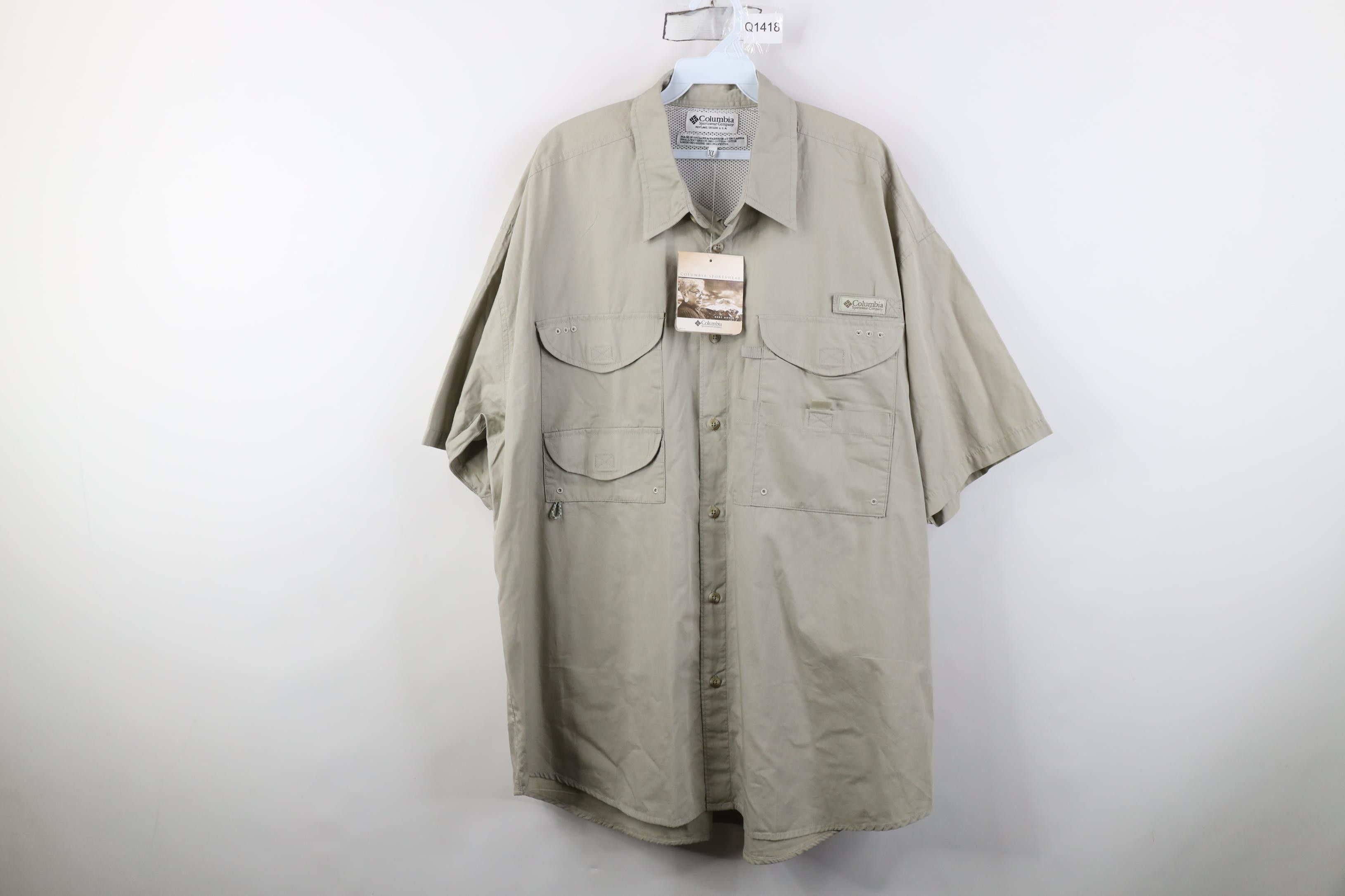 Columbia Deadstock Vintage Y2K Columbia PFG Short Sleeve Button Shirt Size US XL / EU 56 / 4 - 1 Thumbnail