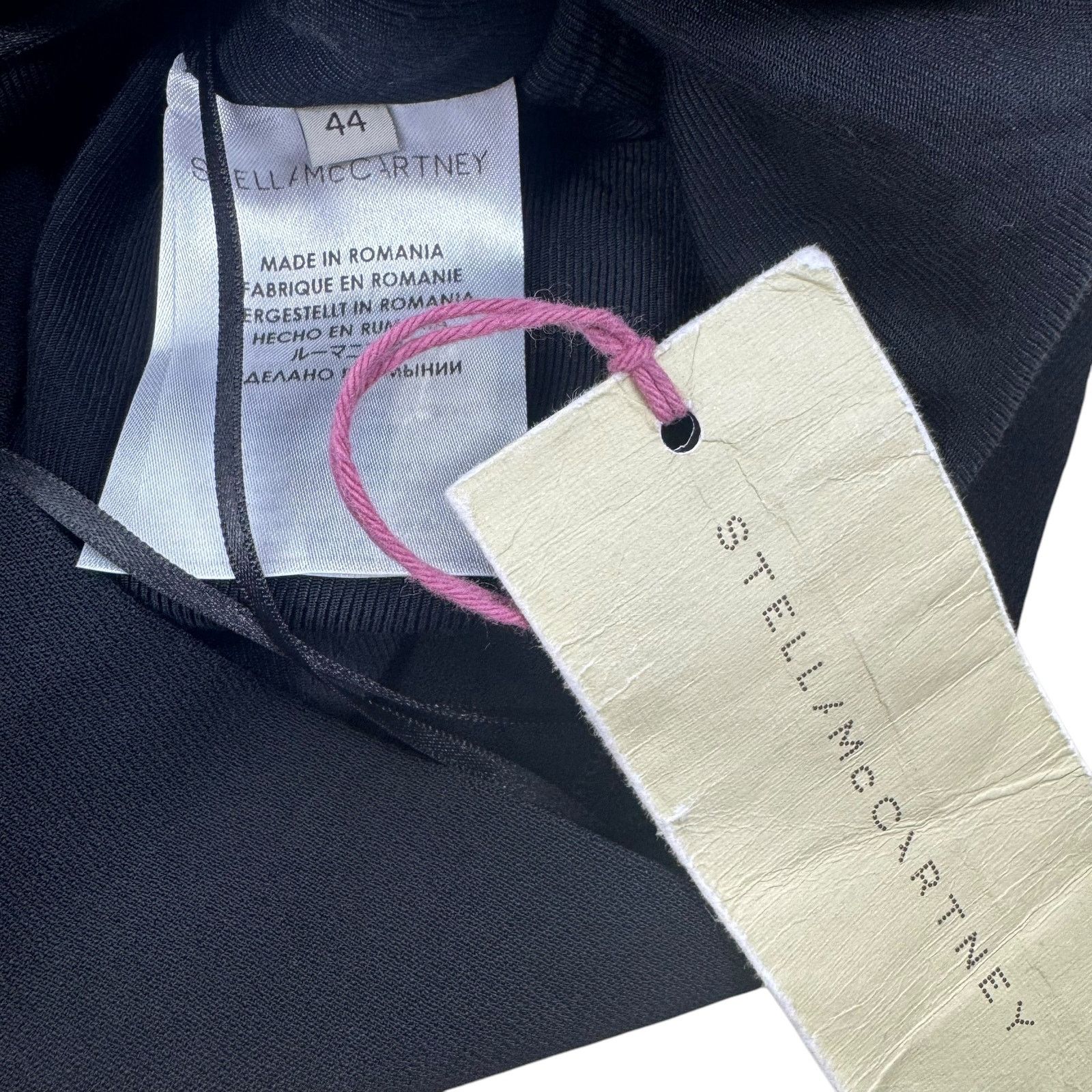 Stella McCartney New Stella Mccartney Asymmetric Dress Sleeveless Zip Black Size M / US 6-8 / IT 42-44 - 7 Thumbnail