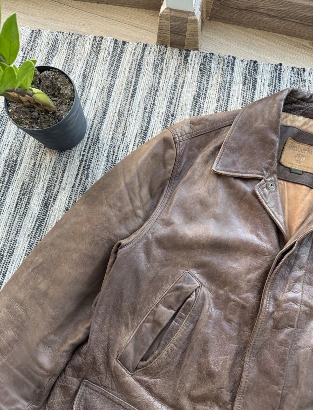 Timberland VINTAGE TIMBERLAND LEATHER COAT MENS WEATHERGEAR CASUALJAKET Size US L / EU 52-54 / 3 - 3 Thumbnail