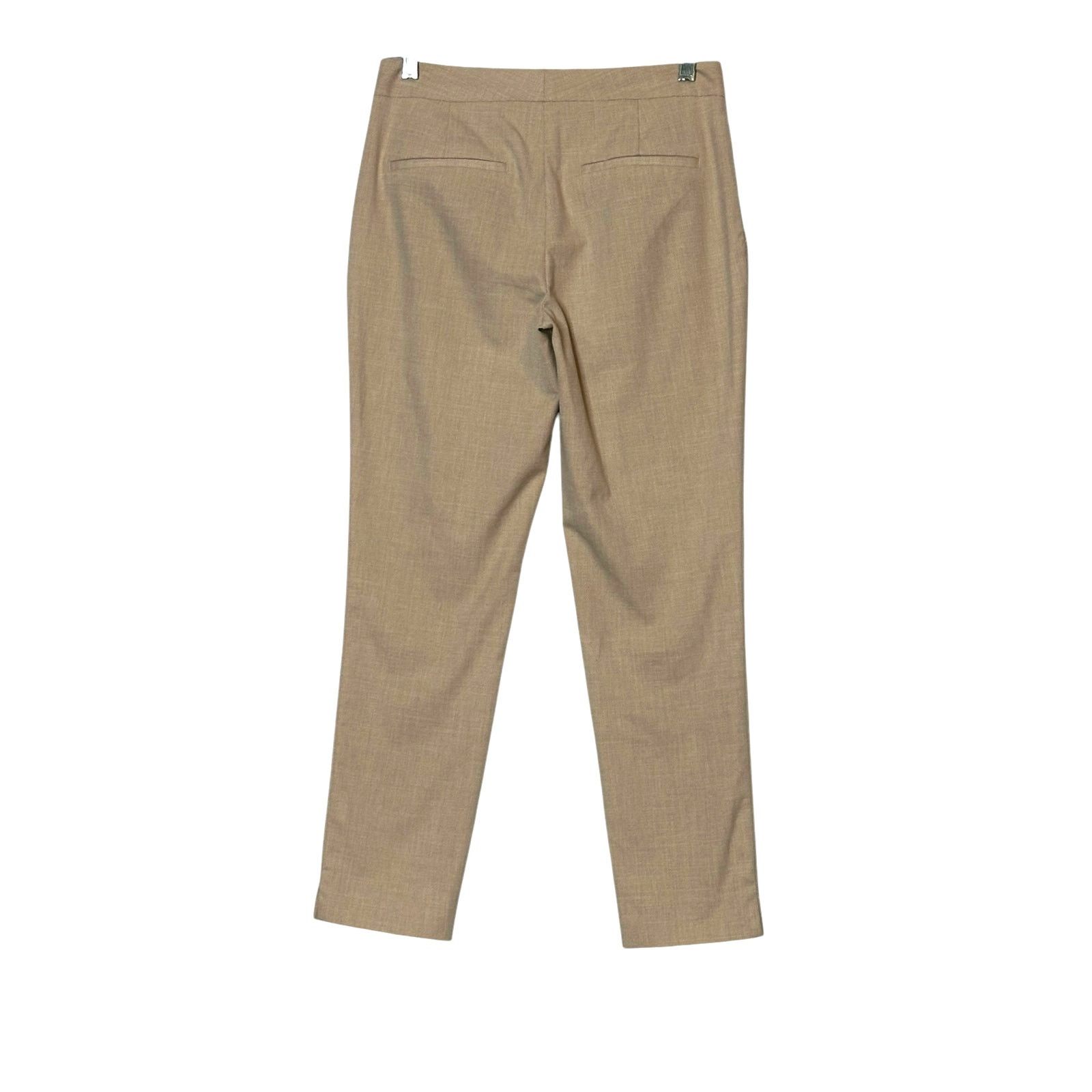 Zara ZARA beige straight legs flat front pants size 2 Size 26" / US 2 / IT 38 - 2 Thumbnail