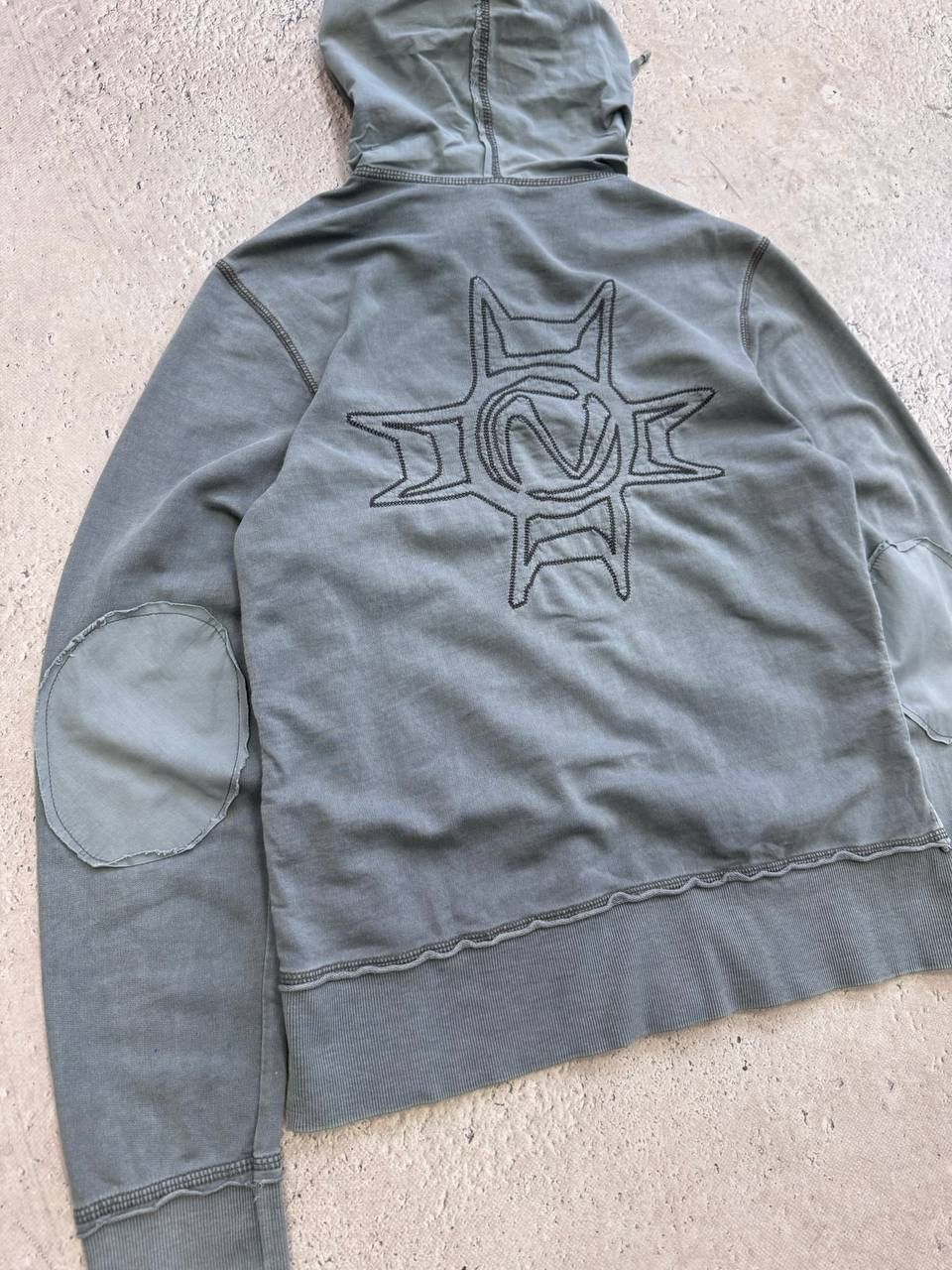 Abercrombie & Fitch × If Six Was Nine × Vintage Vintage If6Was9 Style Navy Fur Heavy Zip Hood Jacket Size M / US 6-8 / IT 42-44 - 7 Thumbnail