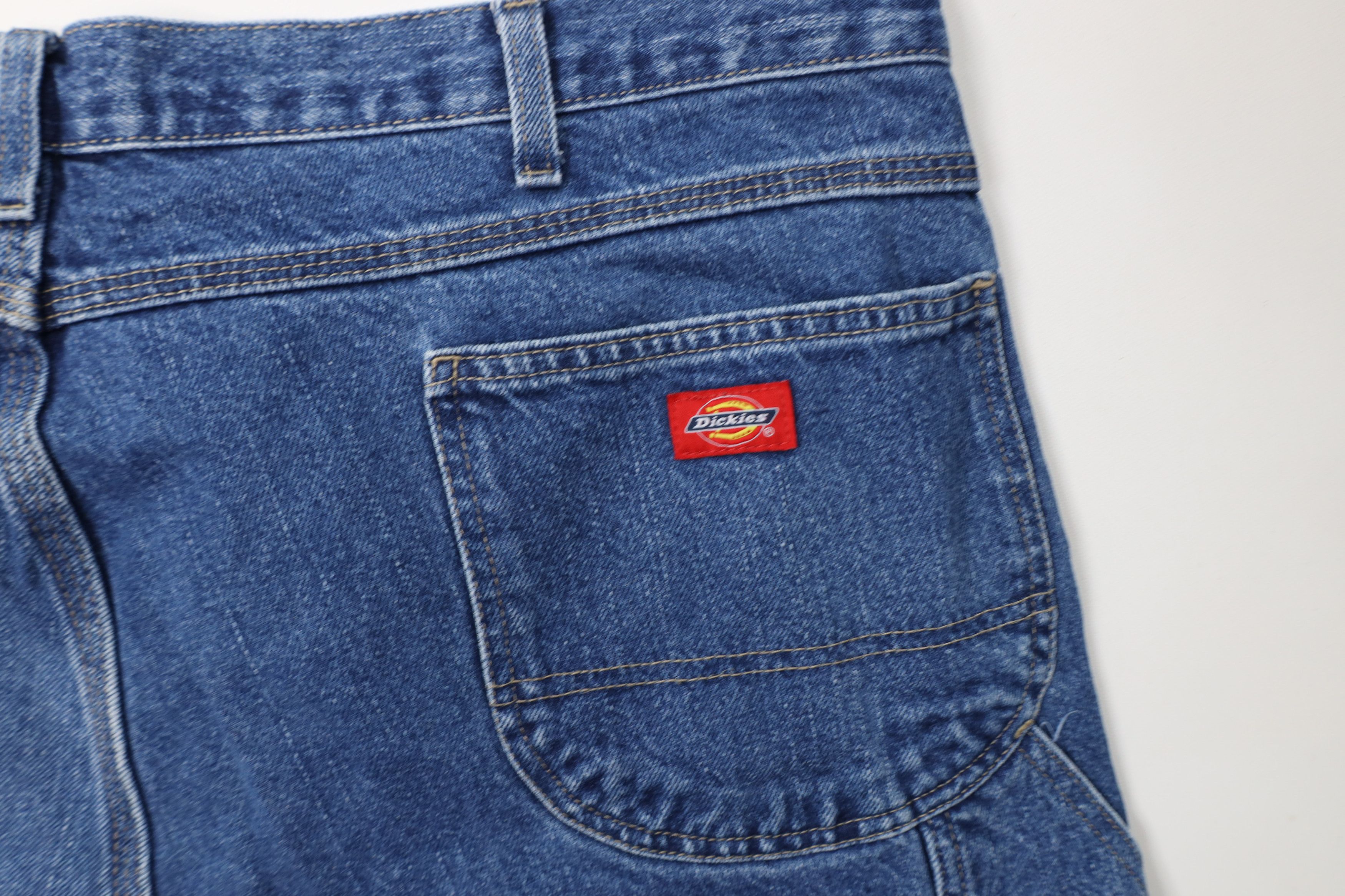 Dickies Vintage Y2K Dickies Spell Out Wide Leg Dungaree Denim Jeans Size US 44 / EU 60 - 12 Thumbnail