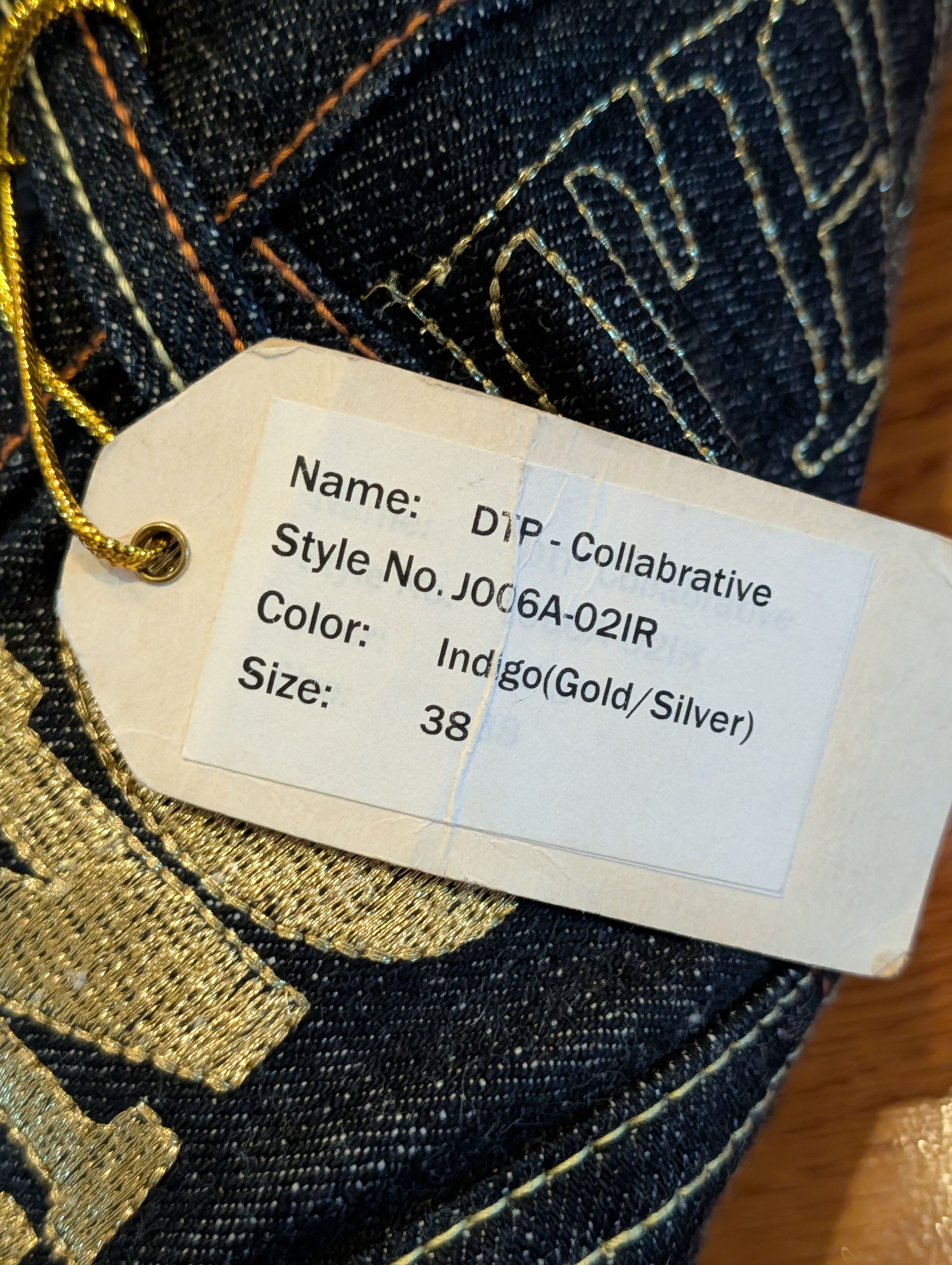 Vintage The Year of DTP Disturbing Tha Baggy Hip Hop Denim Jeans Size US 38 / EU 54 - 11 Thumbnail