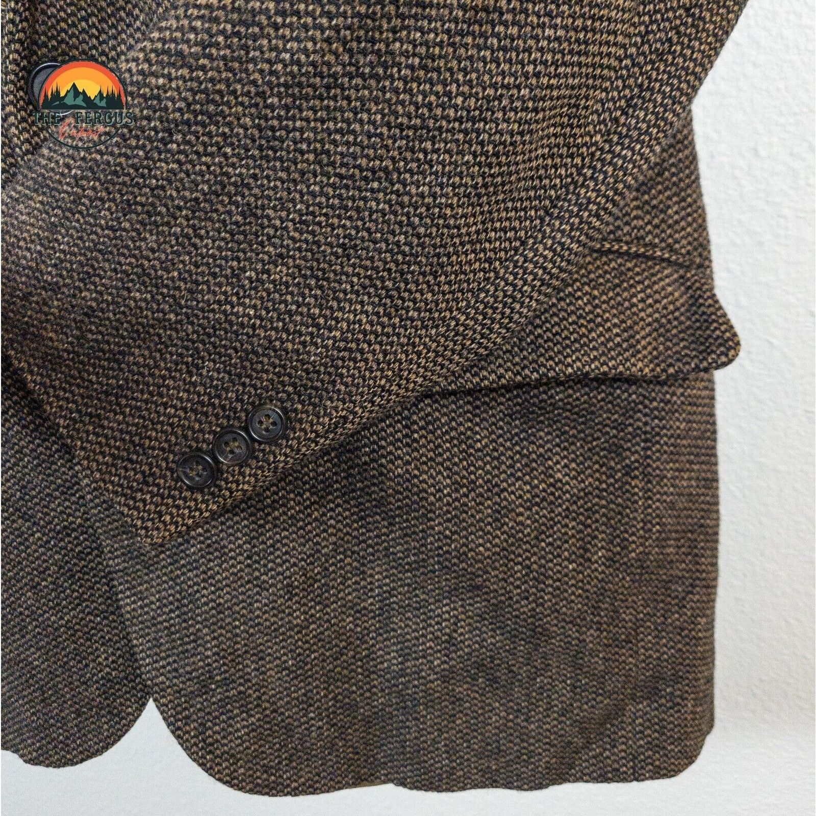 Other American Trend Lambs Wool Herringbone Sport Coat Men 42R USA Size 42R - 11 Thumbnail