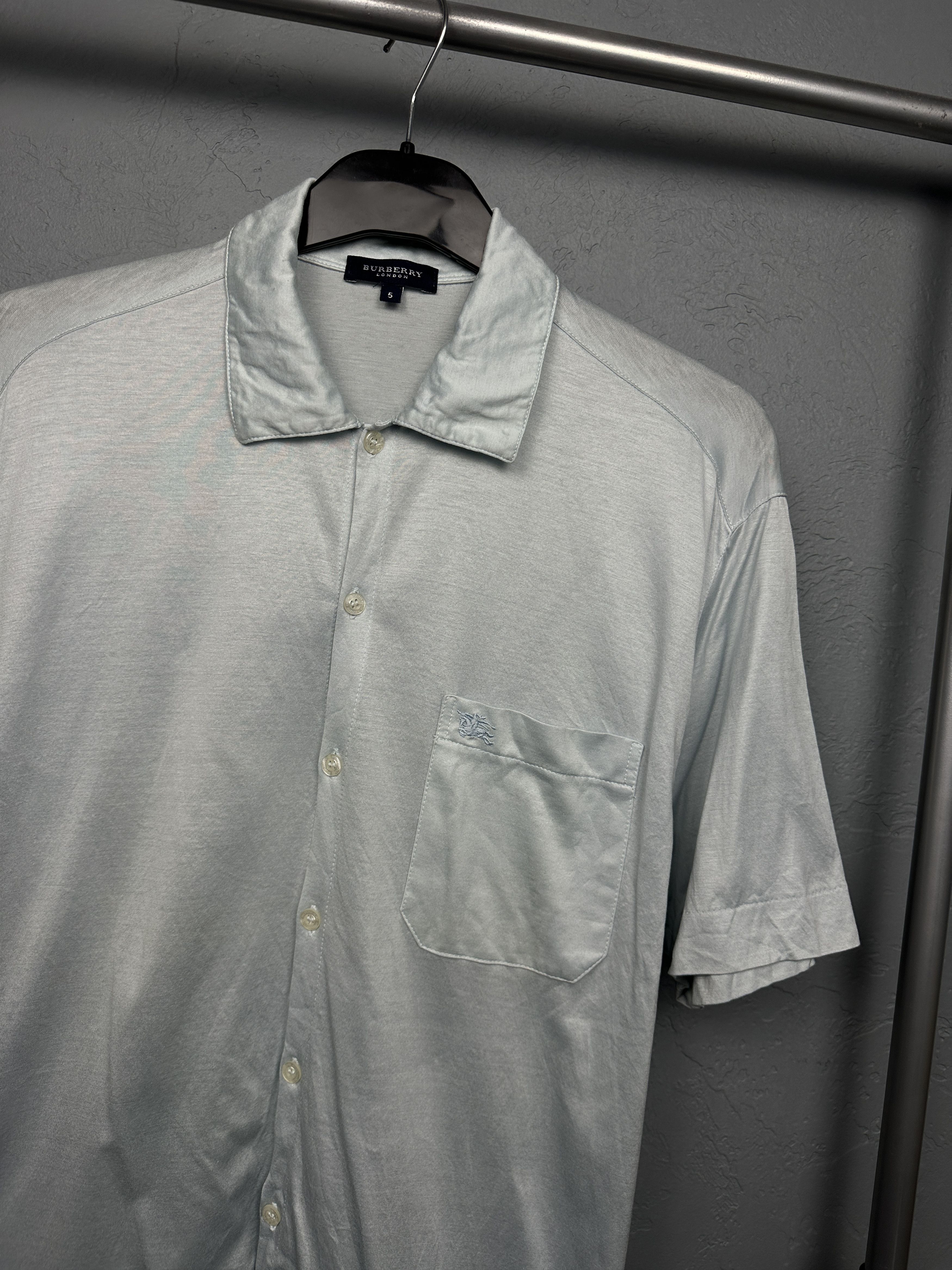 Burberry Burberry Vintage Mens Short Sleeve Shirt Size US L / EU 52-54 / 3 - 2 Thumbnail
