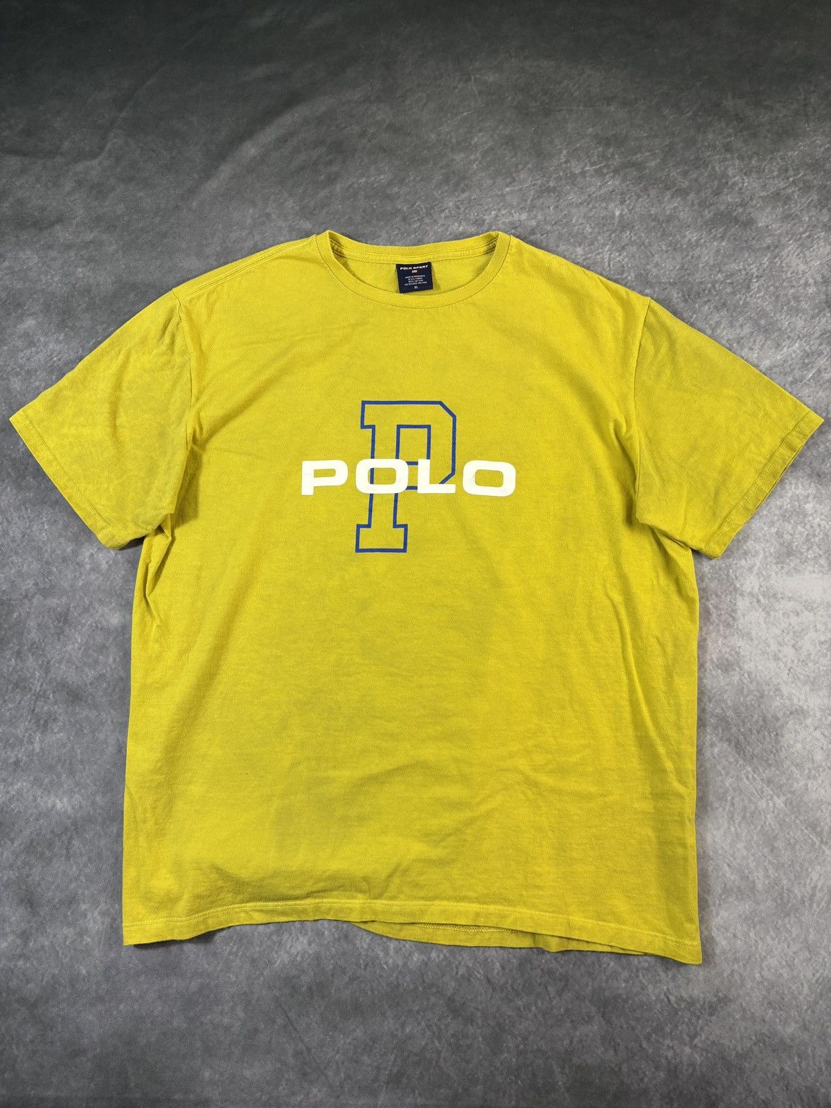 Polo Ralph Lauren Vintage Polo Sport Tee Ralph Lauren Y2K Big P Logo Size US XL / EU 56 / 4 - 7 Thumbnail