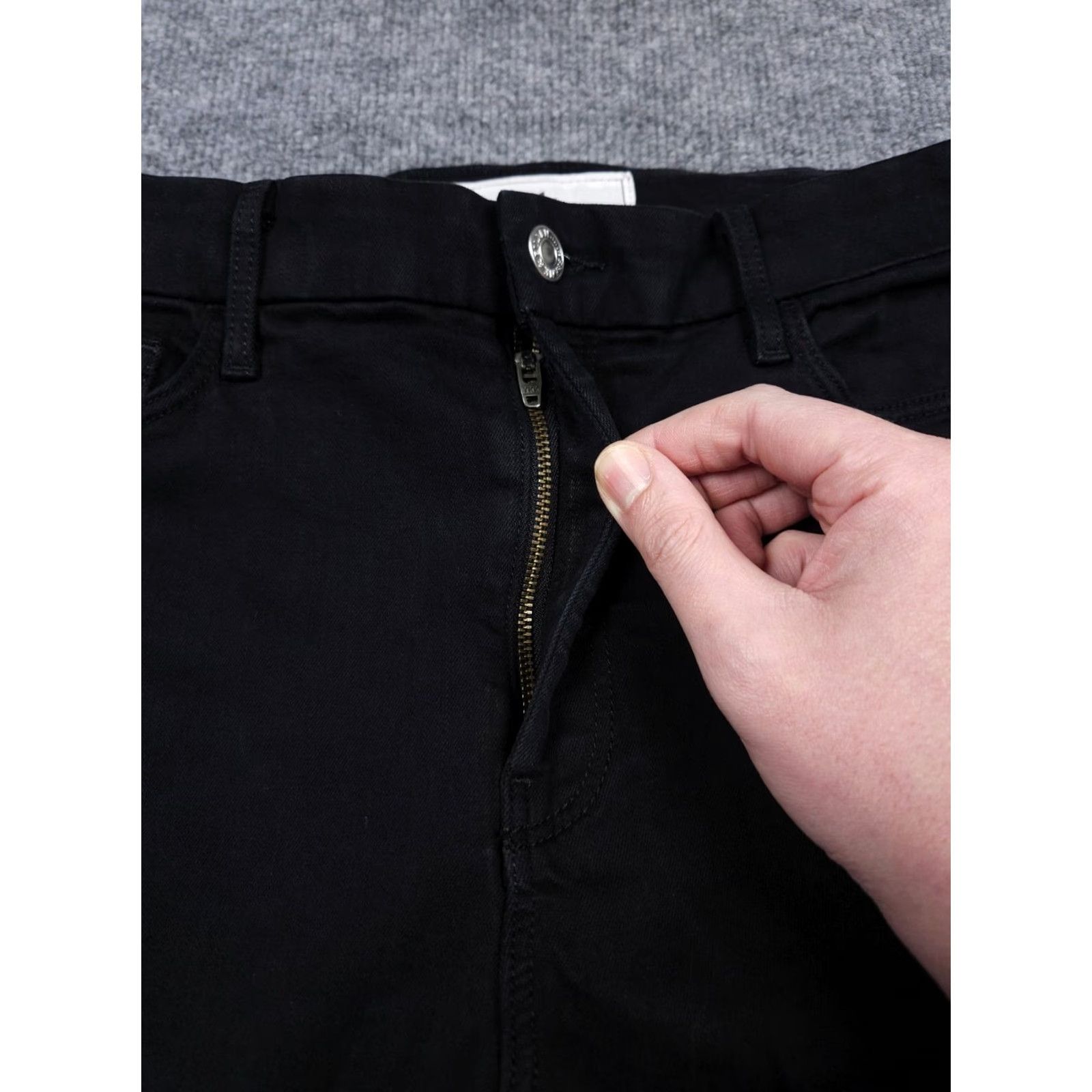 Frank & Eileen Frank & Eileen Sligo Jeans Pants Women's 30 Black Cotton Stretch Denim 5-Pocket Regular Skinny Jeans” Size 30" / US 8 / IT 44 - 4 Thumbnail