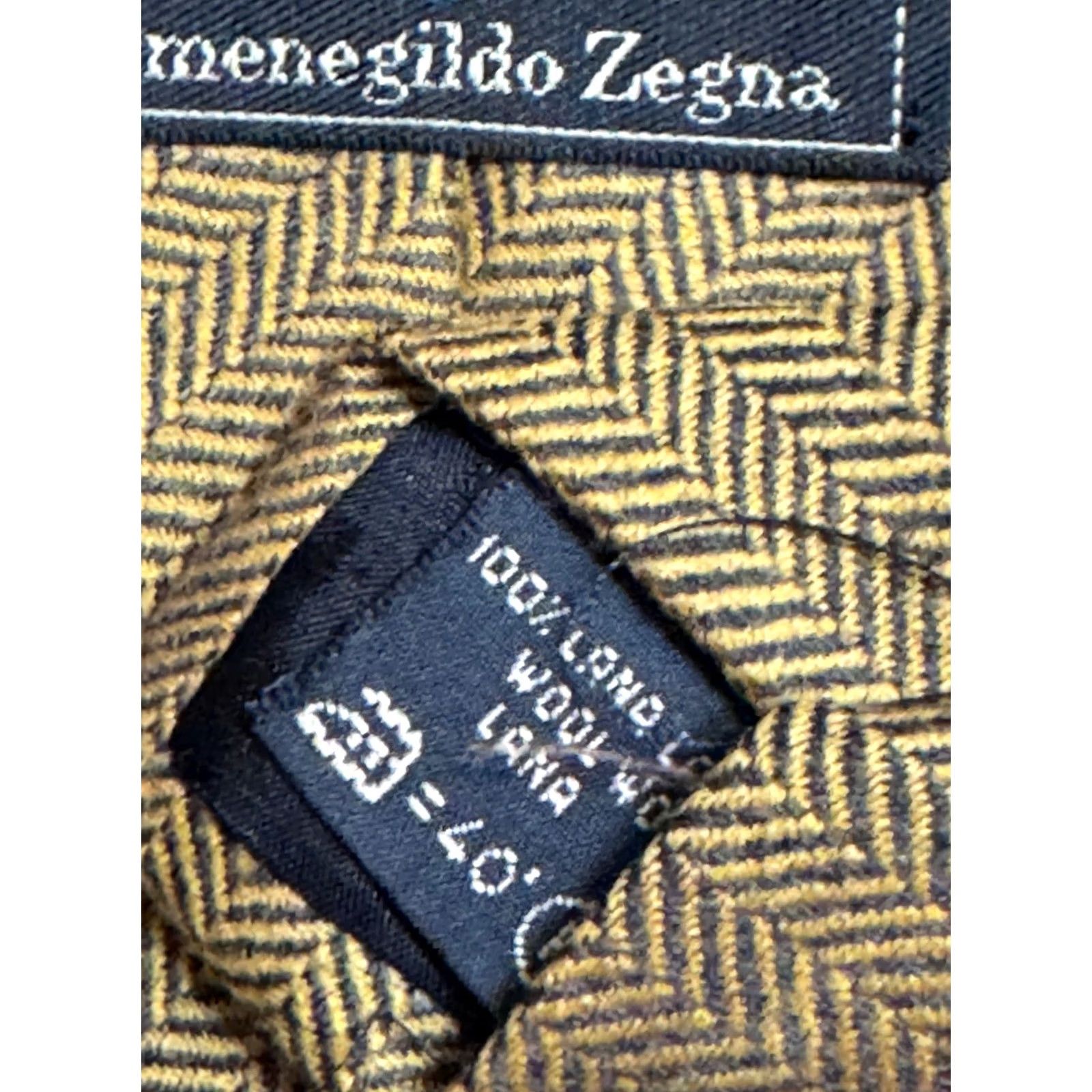 Ermenegildo Zegna Ermenegildo Zegna Mens Silk Necktie Tie MINT Pure Wool Ascot Multicolor 295 Brand Mens Tie Size ONE SIZE - 5 Thumbnail