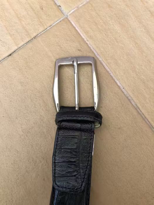 Genuine Leather Vintage Genuine Leather Buckle Belt Size ONE SIZE - 3 Thumbnail