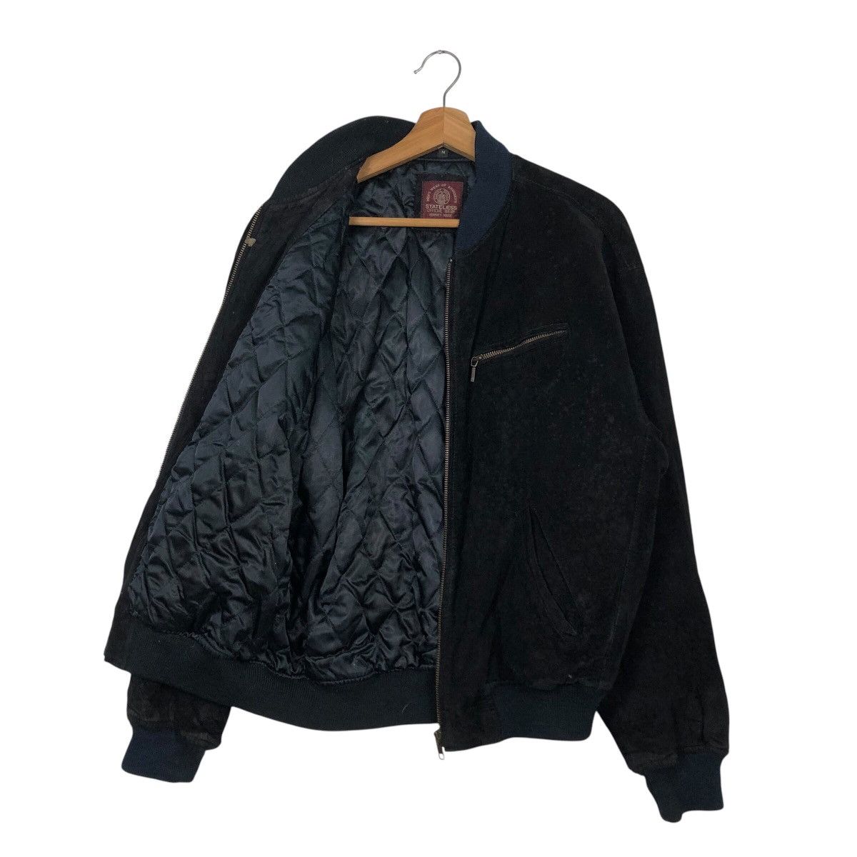 Japanese Brand 📌Vtg Suede Leather Bomber Jacket Kearney House Issey Miyake Size US M / EU 48-50 / 2 - 12 Thumbnail