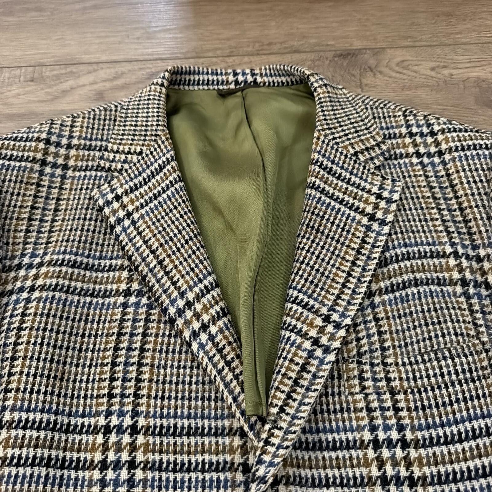 JCPenney Vintage 60s JC Penney Towncraft Wool Tweed Blazer Coat Size 38R - 9 Thumbnail