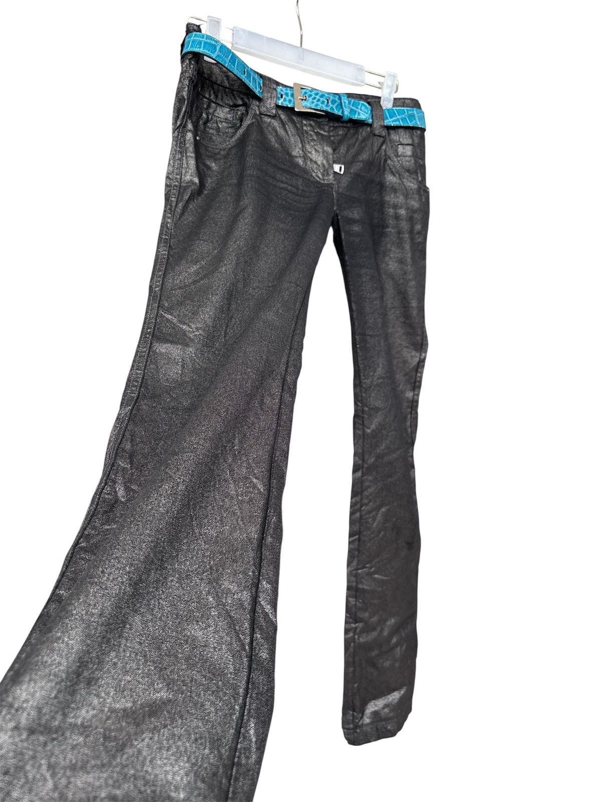 Hedi Slimane Radioactive Wax Coated Skinny Jeans Size US 30 / EU 46 - 3 Thumbnail