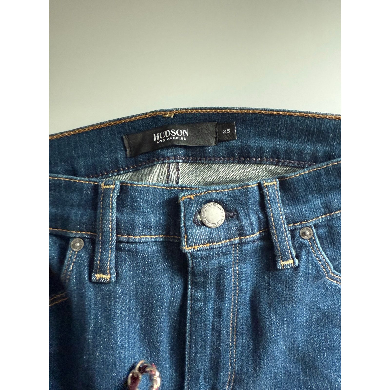 Hudson $195 New Hudson Jeans Nico Skinny - Blue - 25 Size 25" / US 0 / IT 36 - 4 Thumbnail