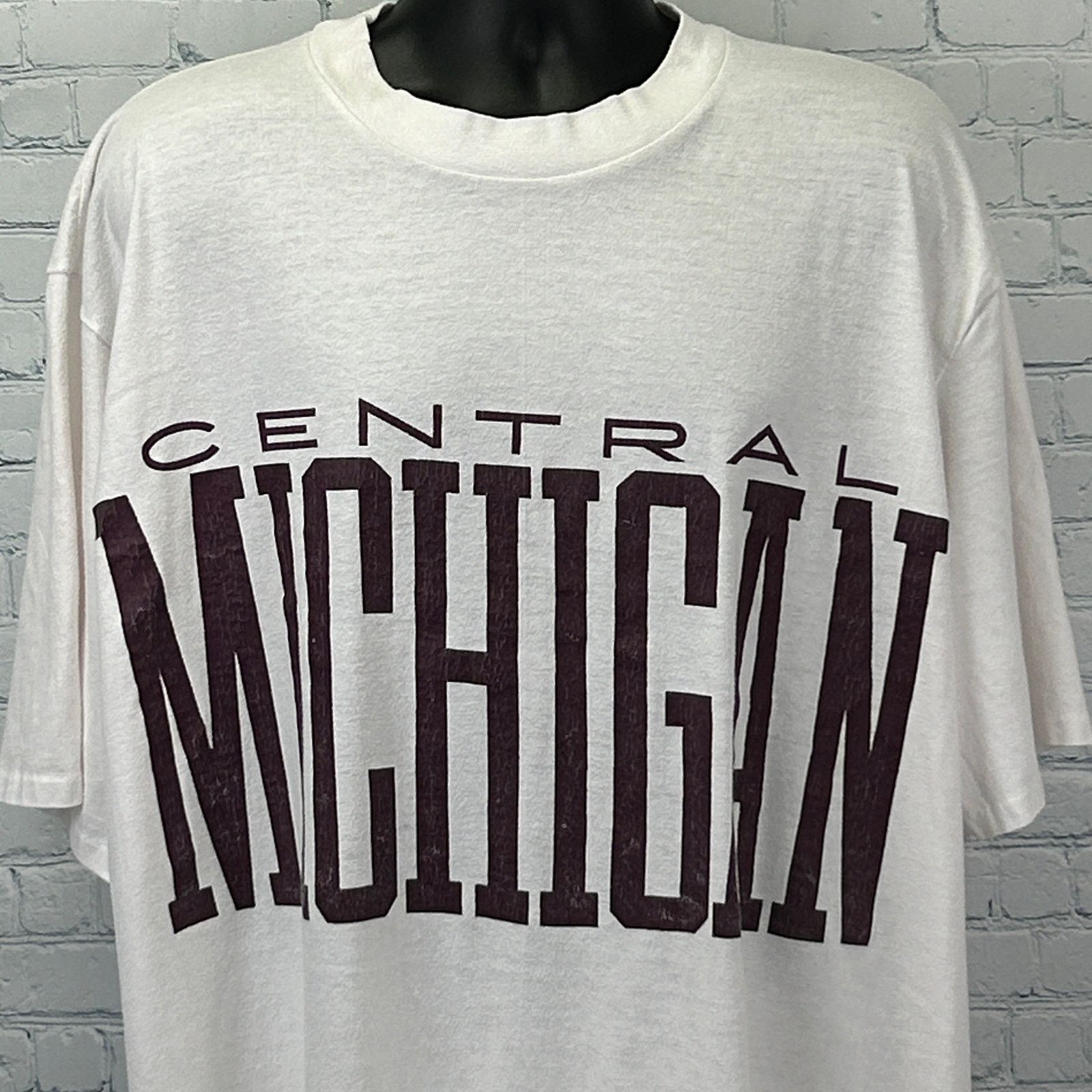 Vintage Vintage 80s Central Michigan University Sleep T Shirt OSFA Size US XXL / EU 58 / 5 - 1 Thumbnail