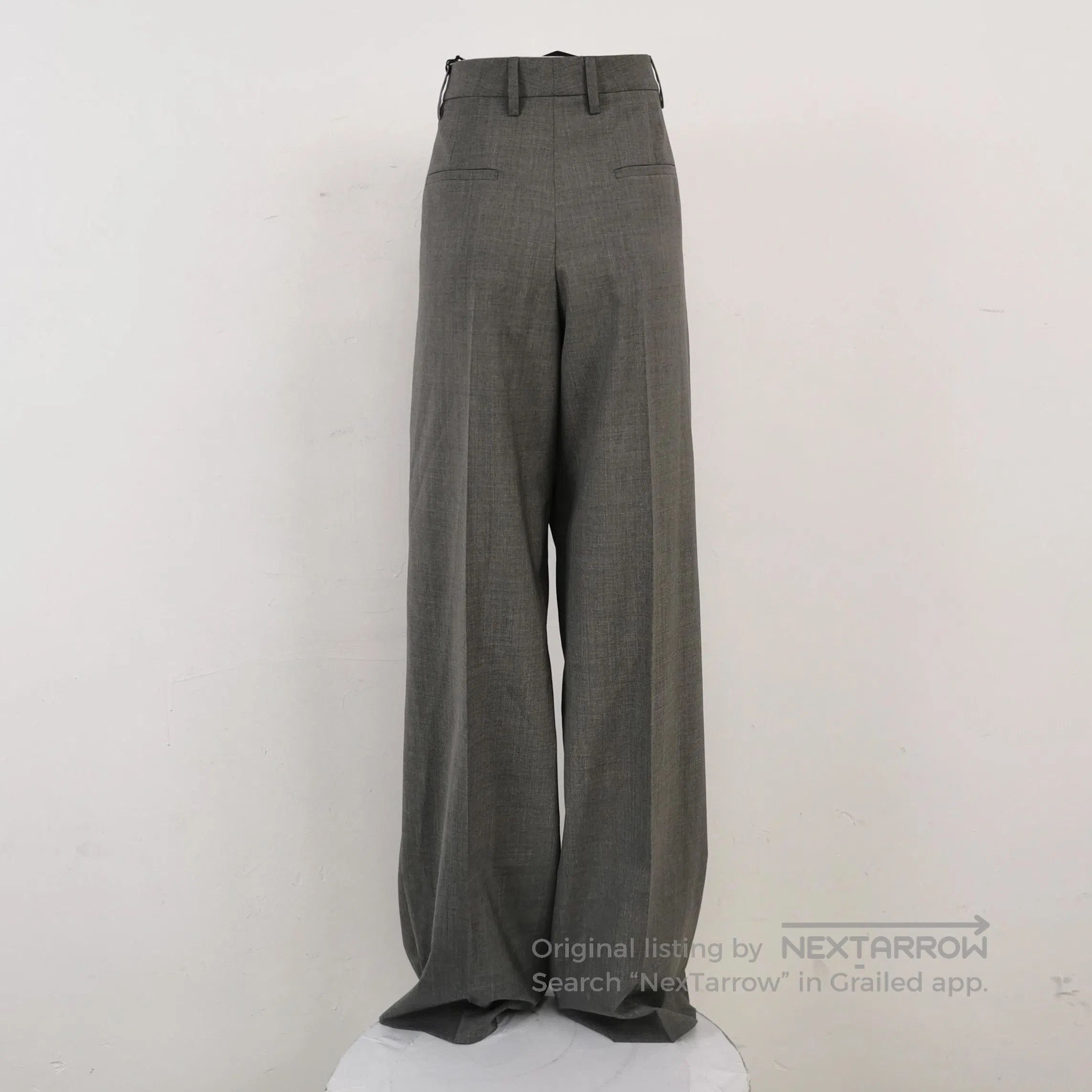 Prada Prada Grey Wool Wide. Size 41" - 2 Thumbnail