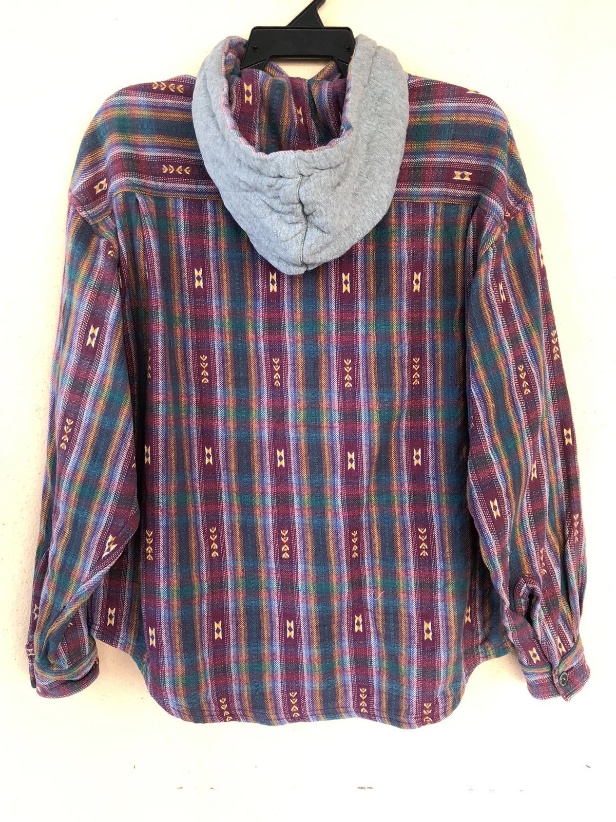 O'Neill × Vintage Vintage ONEILL Hoodie Button Heavy Shirt Size US L / EU 52-54 / 3 - 3 Thumbnail