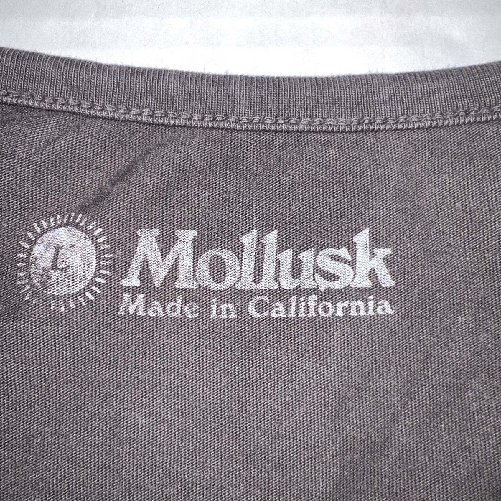 Vintage VINTAGE Mollusk California Surfboards Logo Tank Top Shirt Large Gray Mens Regular Workout Beach Bohemian Surfer California 90s Style Logo Tee Size US L / EU 52-54 / 3 - 4 Thumbnail