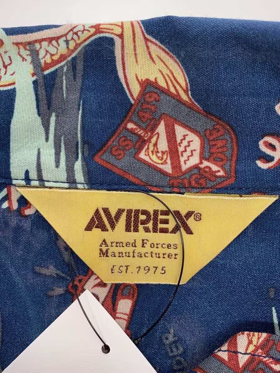 Avirex Avirex Mermaid Aloha Shirt Monogram Rayon SS Shirt Navy Size US M / EU 48-50 / 2 - 3 Thumbnail
