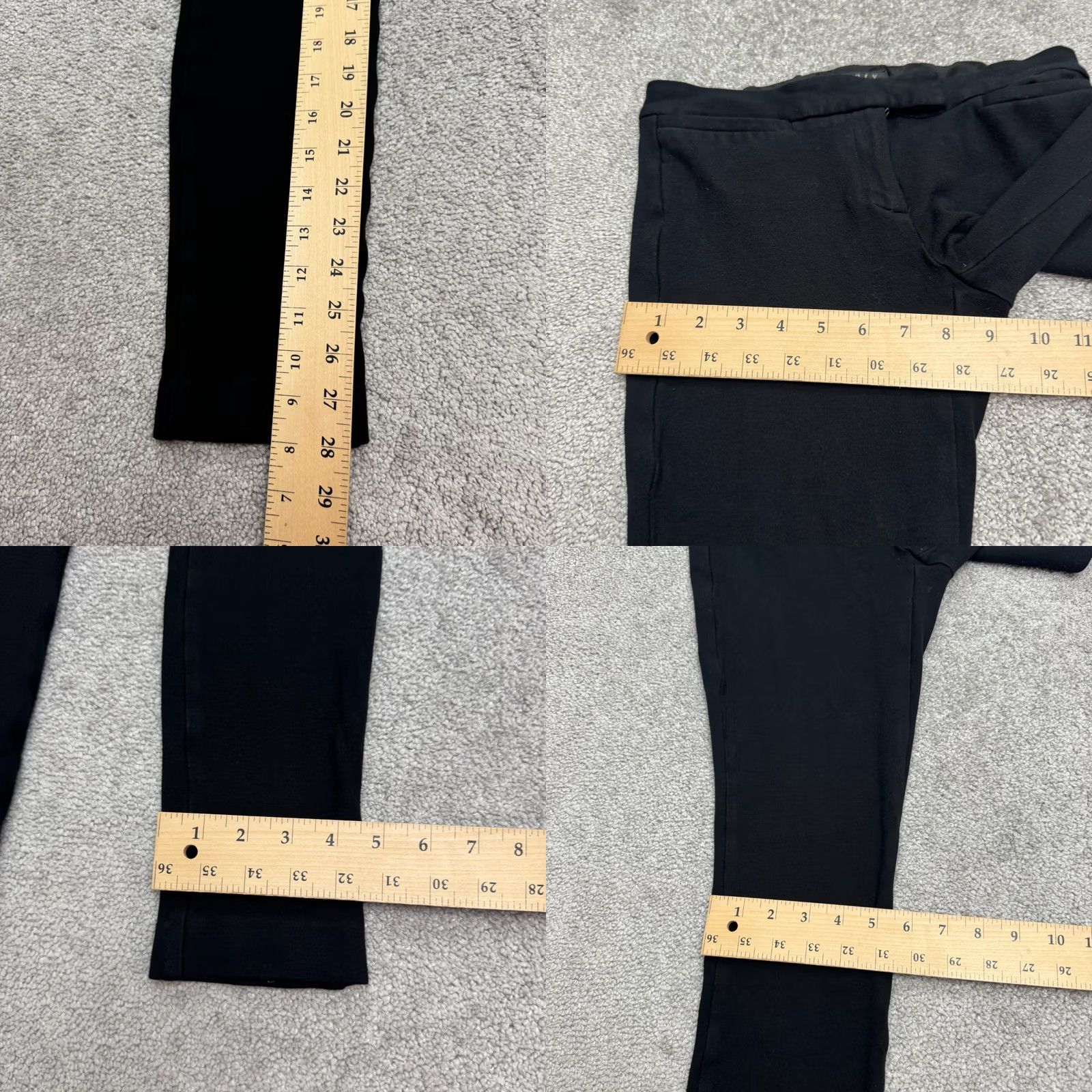 Theory Theory Leska K Classical Slim Ankle Trouser Pants Women 4 Black Mid Rise Stretch Pants Slim Ankle Black 90s Classic Womens Size 27" / US 4 / IT 40 - 9 Thumbnail
