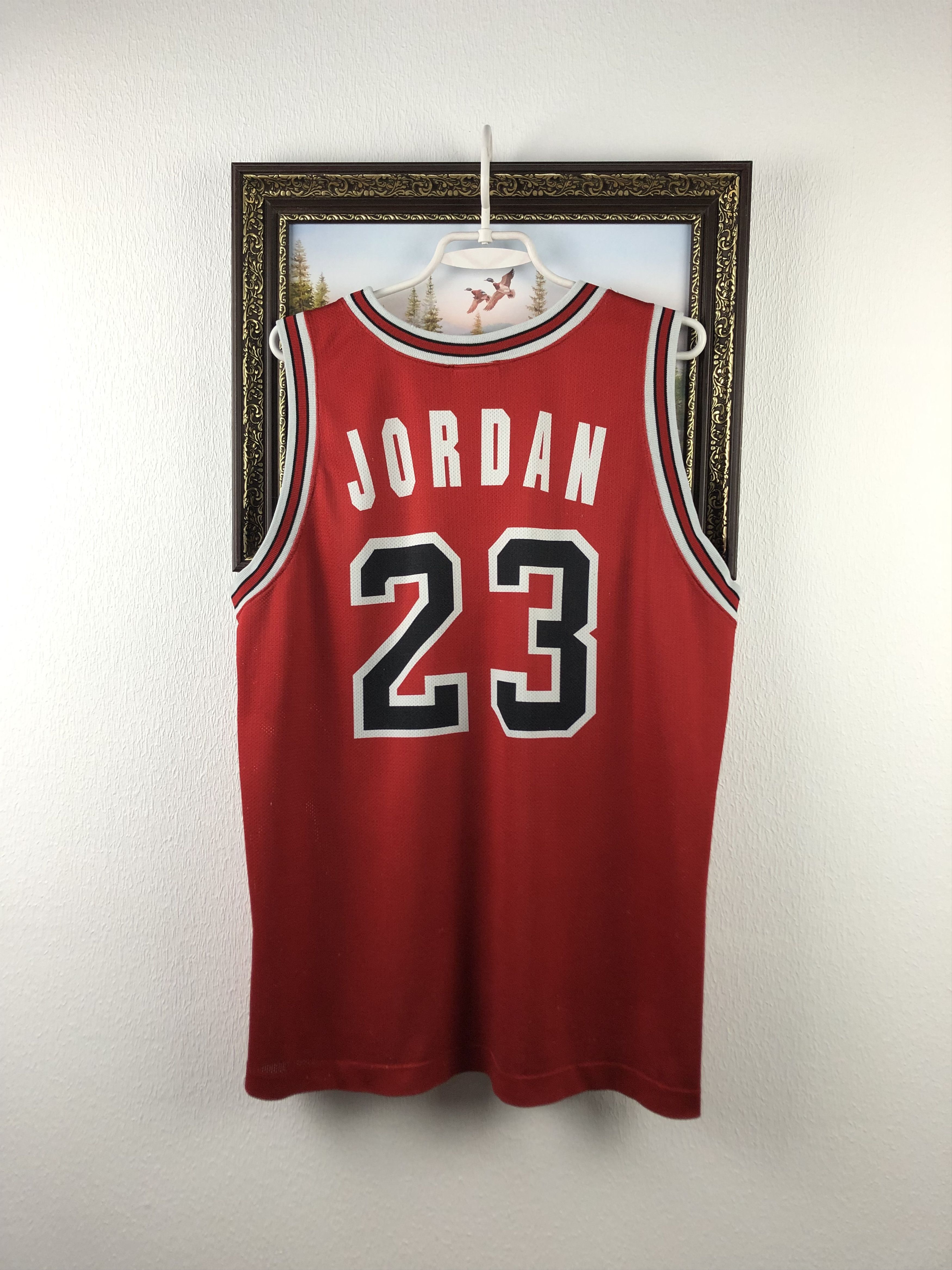 Champion Vintage 90's Champion Chicago Bulls Jordan Jersey Shirt Size US L / EU 52-54 / 3 - 13 Thumbnail