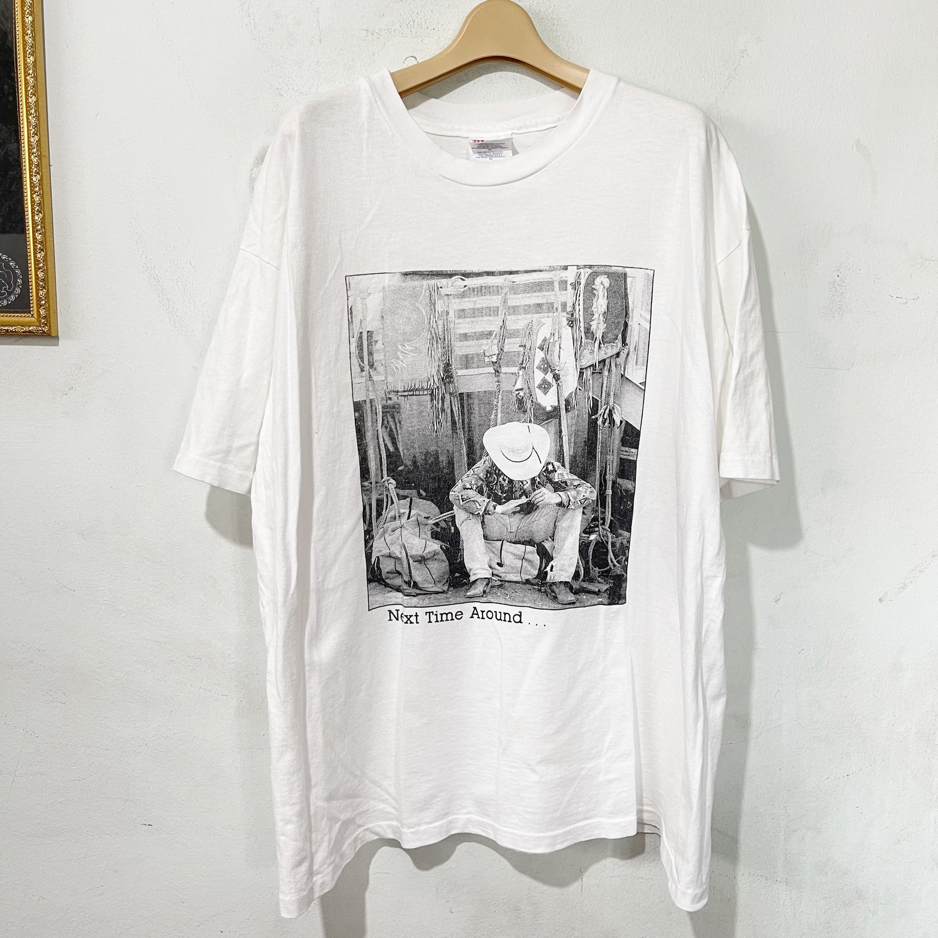 Vintage Vintage 90s Next Time Around Cowboy T-Shirt Size US XL / EU 56 / 4 - 1 Thumbnail