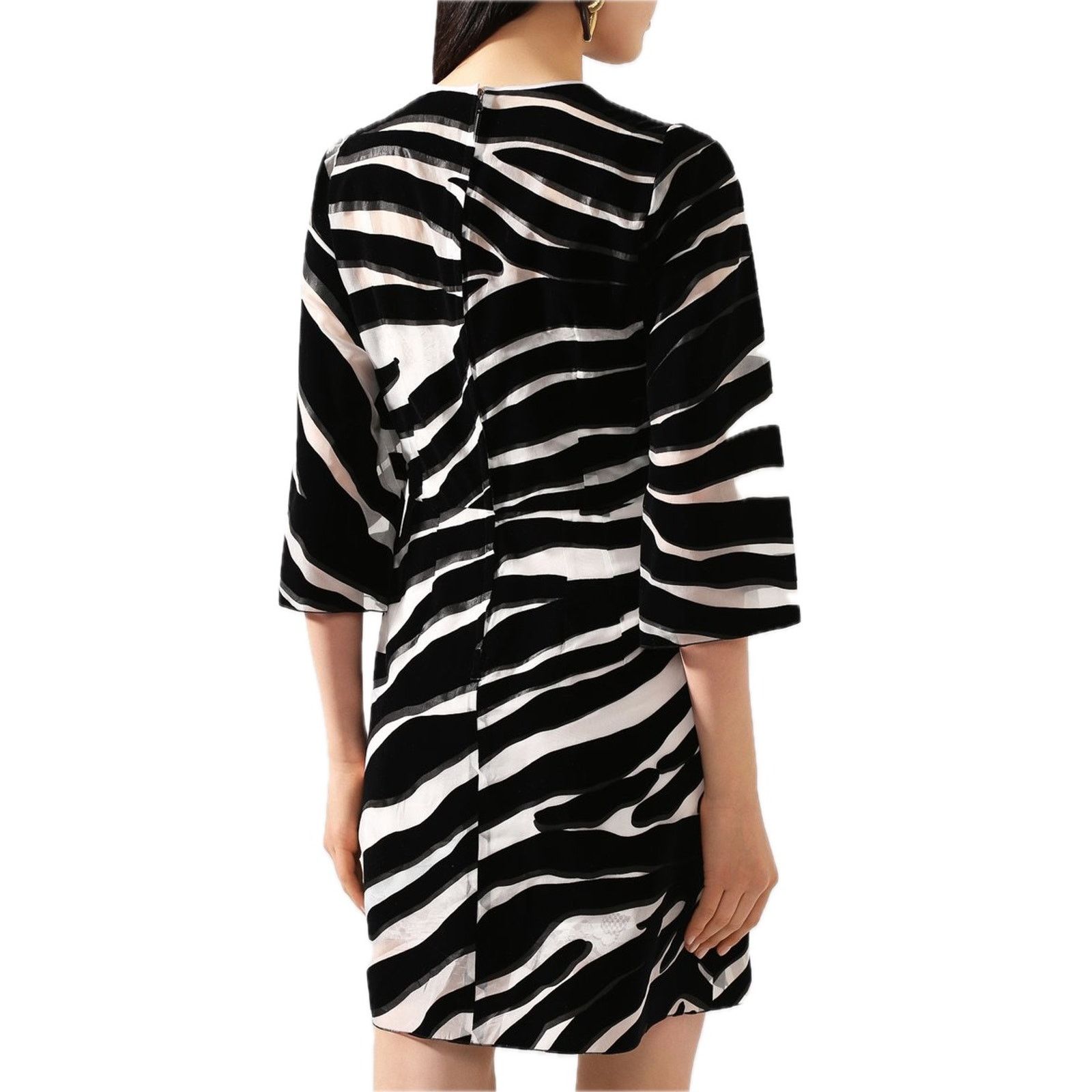 Dolce & Gabbana NWT DOLCE & GABBANA Runway Zebra Print Mini Dress Black 44 Size M / US 6-8 / IT 42-44 - 6 Thumbnail
