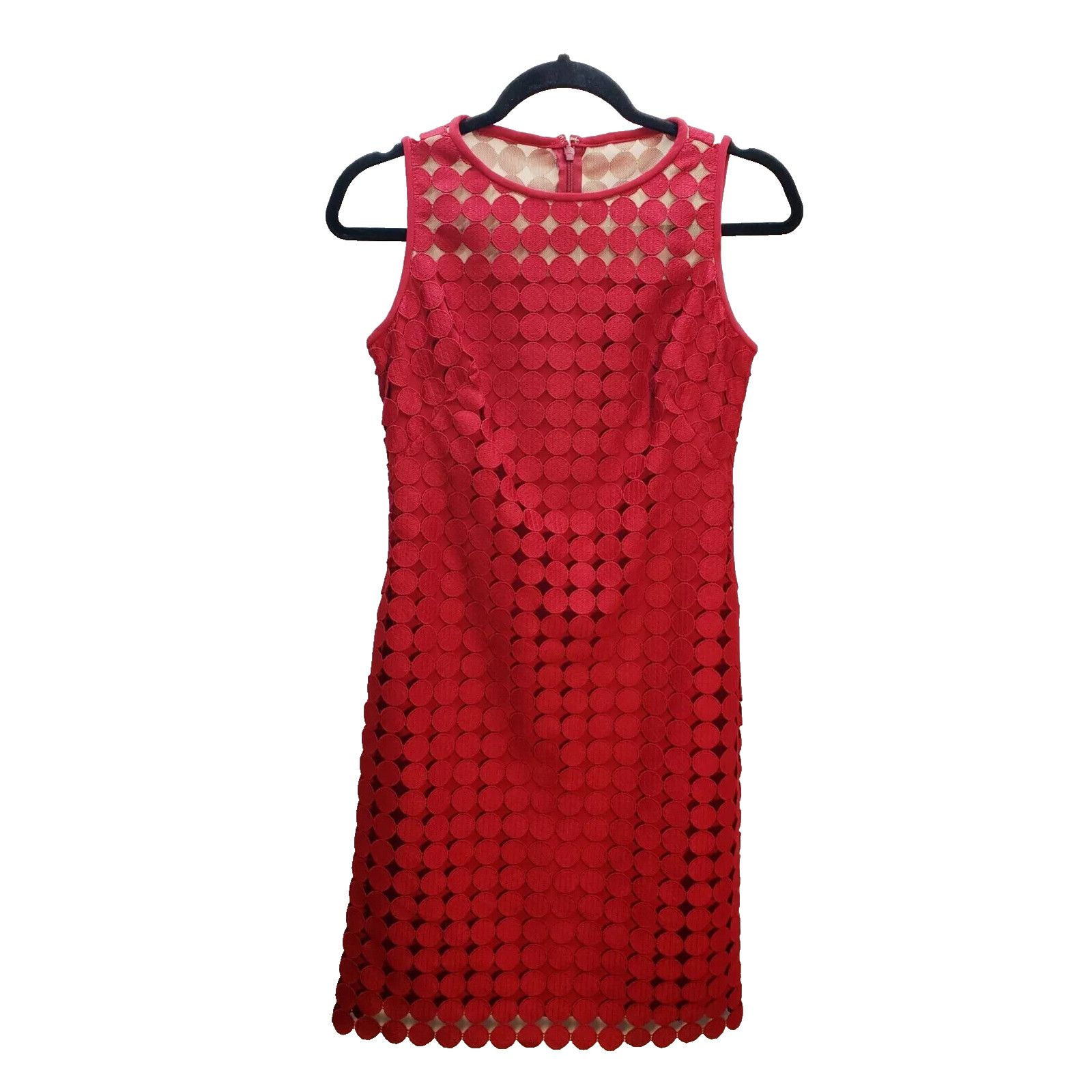 Ralph Lauren LAUREN RALPH LAUREN - LADY IN RED CIRCLES SHIFT DRESS - SZ 8 Size M / US 6-8 / IT 42-44 - 3 Thumbnail