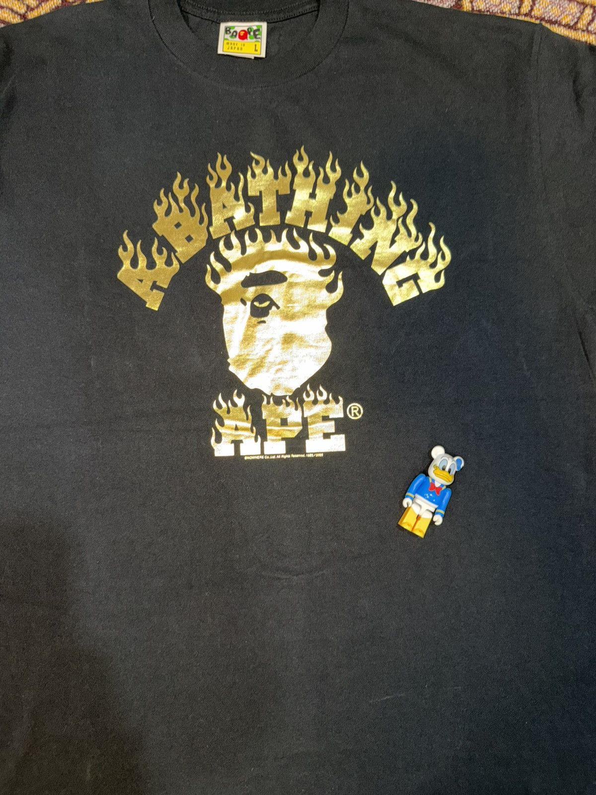 Bape Bape Flame Logo Tee Size US L / EU 52-54 / 3 - 1 Thumbnail