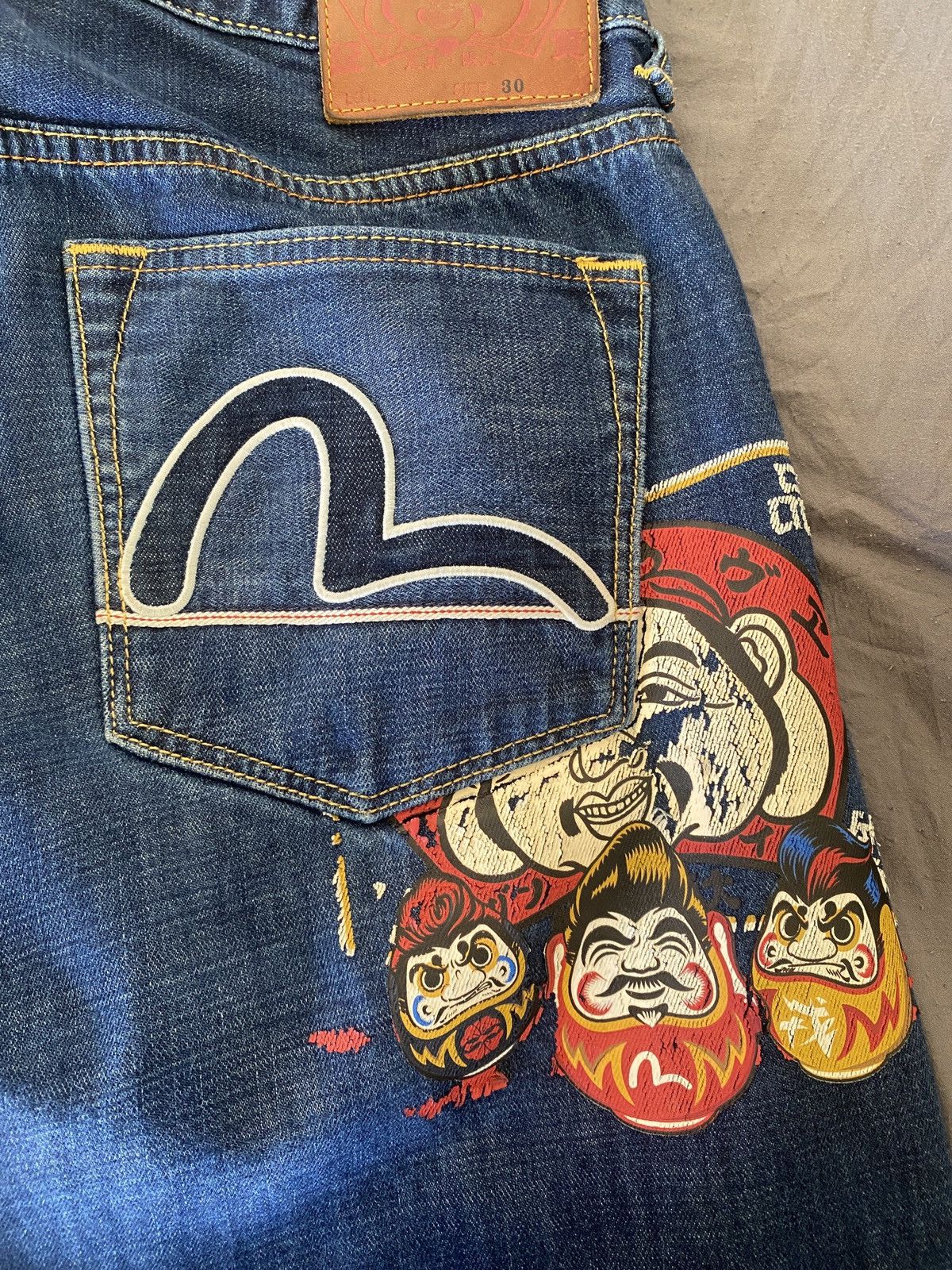 Evisu Evisu Selvedge Denim Embroidered Logo Size US 30 / EU 46 - 3 Thumbnail