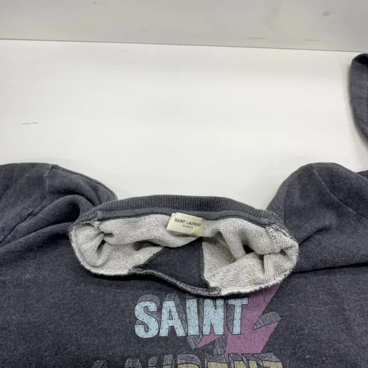 Saint Laurent Paris Saint Laurent Gray Logo Crewneck Sweatshirt-2507 Size US L / EU 52-54 / 3 - 3 Thumbnail