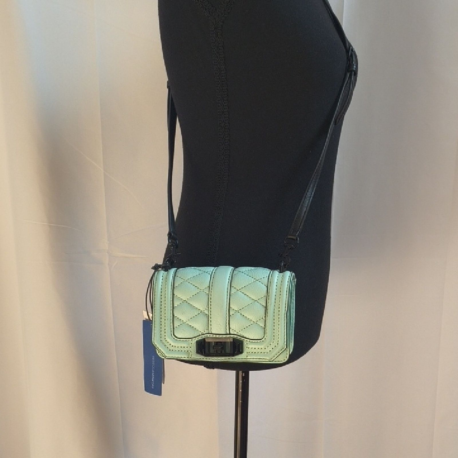 Rebecca Minkoff New - Rebecca Minkoff Mint Green Quilted Leather Crossbody Size ONE SIZE - 2 Thumbnail