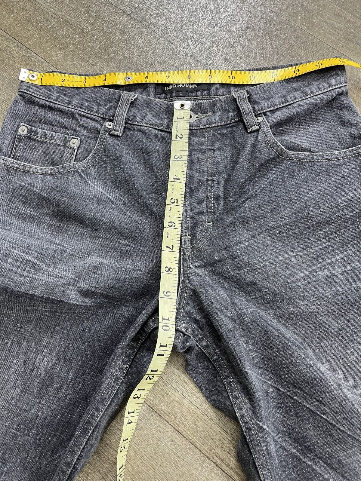 Yohji Yamamoto 🇯🇵Vintage Ined Homme by Yohji Yamamoto Straight Jeans Size US 29 - 14 Thumbnail