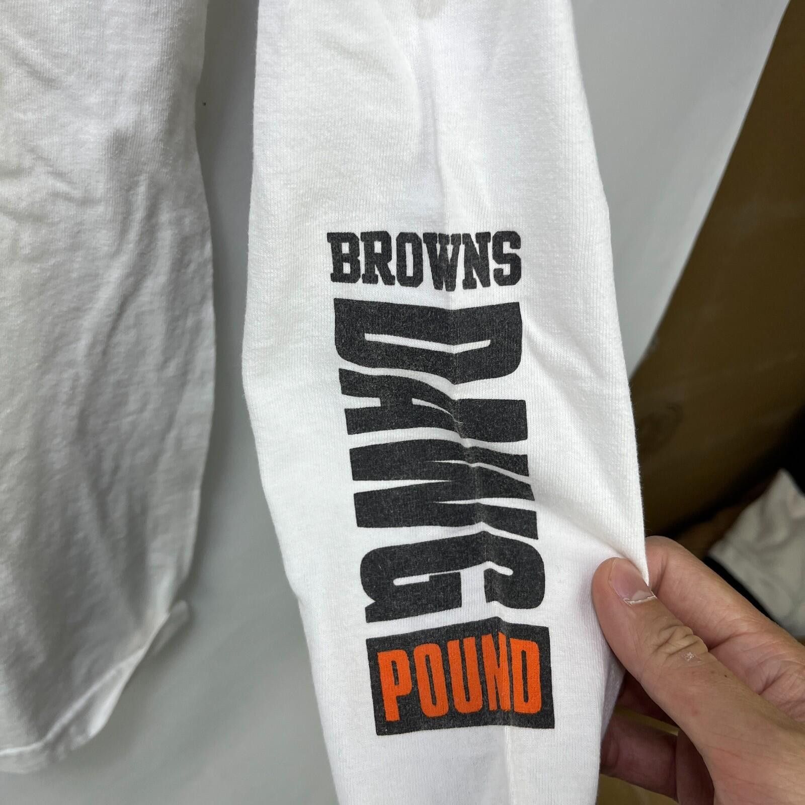 Other Vintage Cleveland Browns Dawg Pound Sleeve Long Sleeve M Size ONE SIZE - 3 Thumbnail