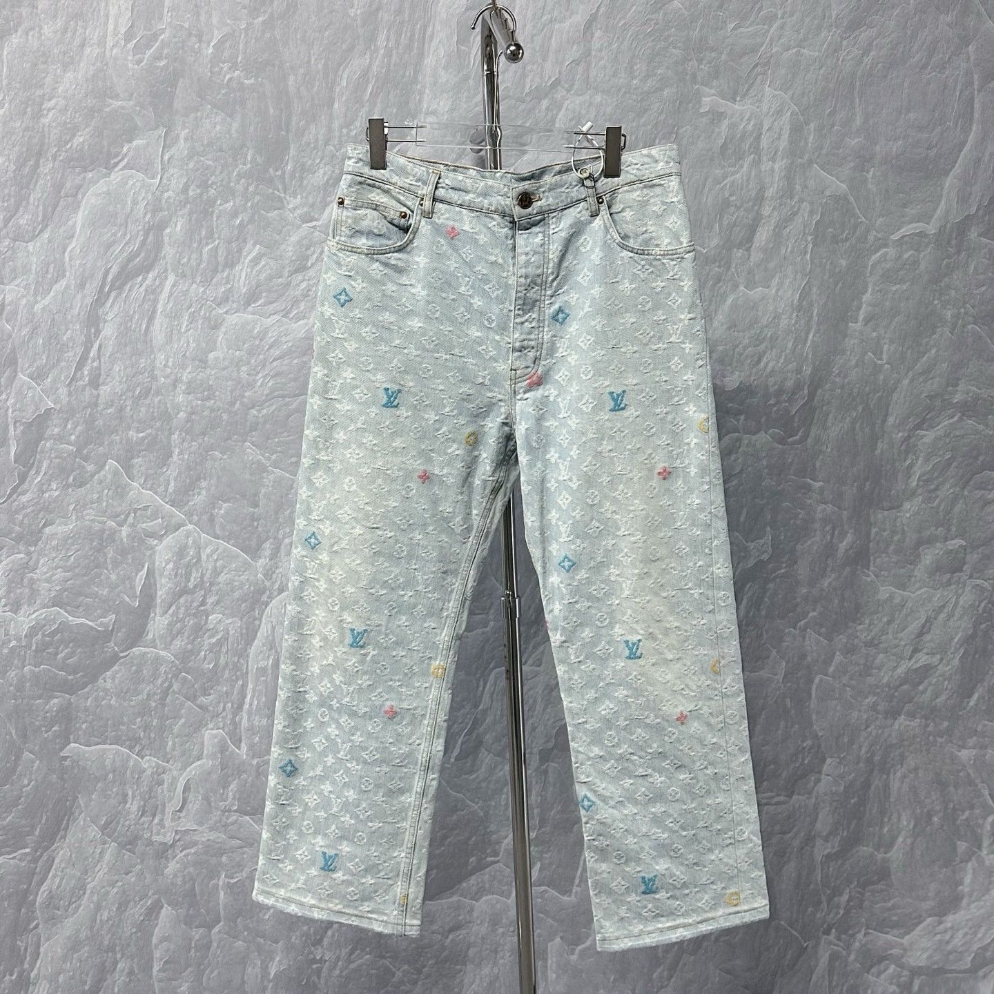 Louis Vuitton Louis Vuitton FW24 Tyler Logo Denim Pants Size US 32 / EU 48 - 1 Thumbnail