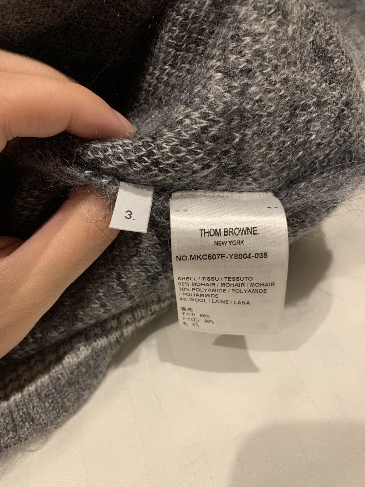 Thom Browne Thom Browne Tartan Plaid Mohair Cardigan in size 3 Size US M / EU 48-50 / 2 - 8 Thumbnail
