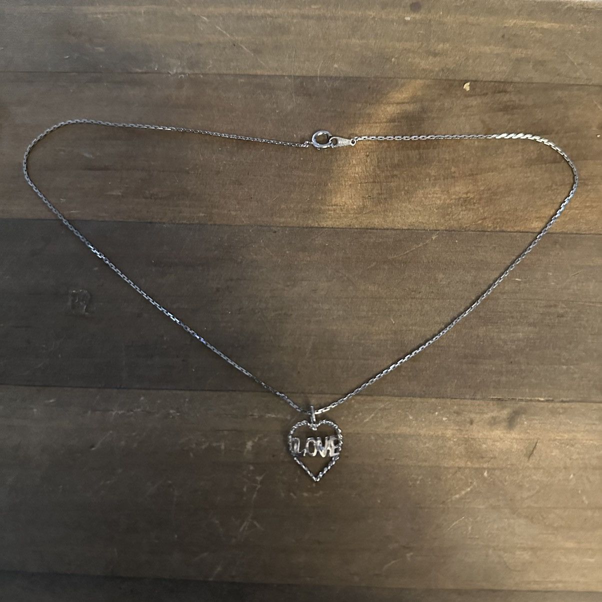 Vintage Vintage love heart pendant necklace Size ONE SIZE - 5 Thumbnail